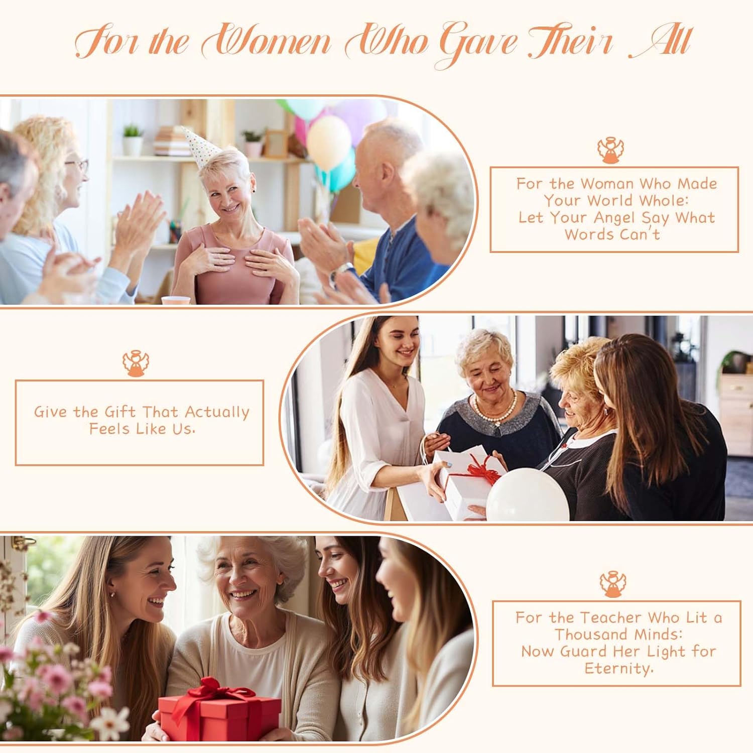 Angel Retirement Gift Set for Woman 2026 with Funny Retirement Candle and Retirement Card for Woman Coworker Teacher Nurses Doctors Friends, 7.09" Retired Angel Figurine Party Decorations - Image 6