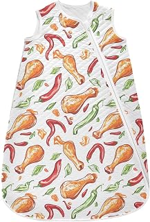 vvfelixl Roasted Chicken Baby Sleeping Bag Sleep Sack,Baby Wearable Blanket Sleep Suit for 0-6 Months