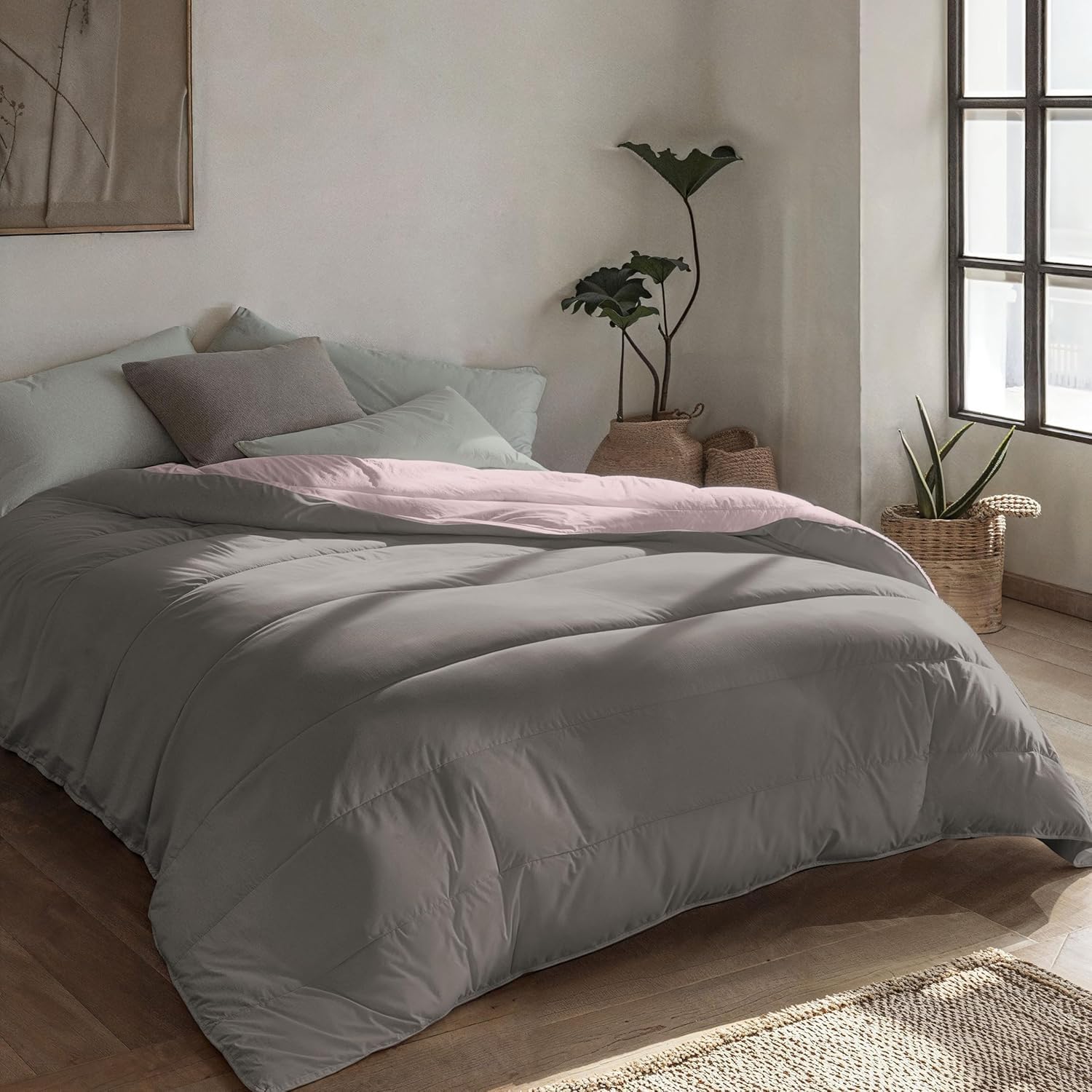 Zelesta Royalbed Bettdecke 200x200 4 Jahreszeiten - Bettwäsche winterdecke und Sommer-Bettdecke warm Duvet - Waschbare bettdecke ohne Bezug - Anti-Allergene Steppdecke