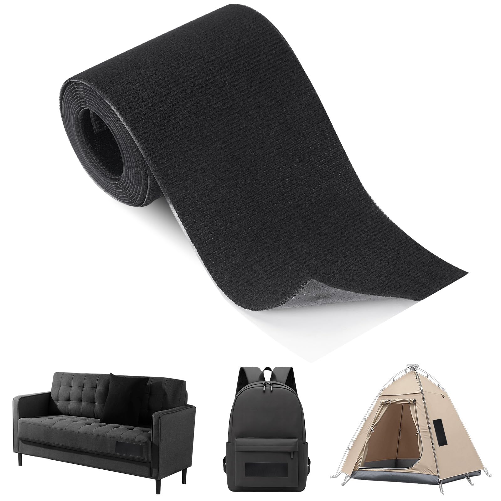 Tiusixsy Tela Adesiva Per Tessuti, Pelle Adesiva Per Riparazioni, per Divani, Sedie da Ufficio, Sedili di Auto, Tende e Mobili