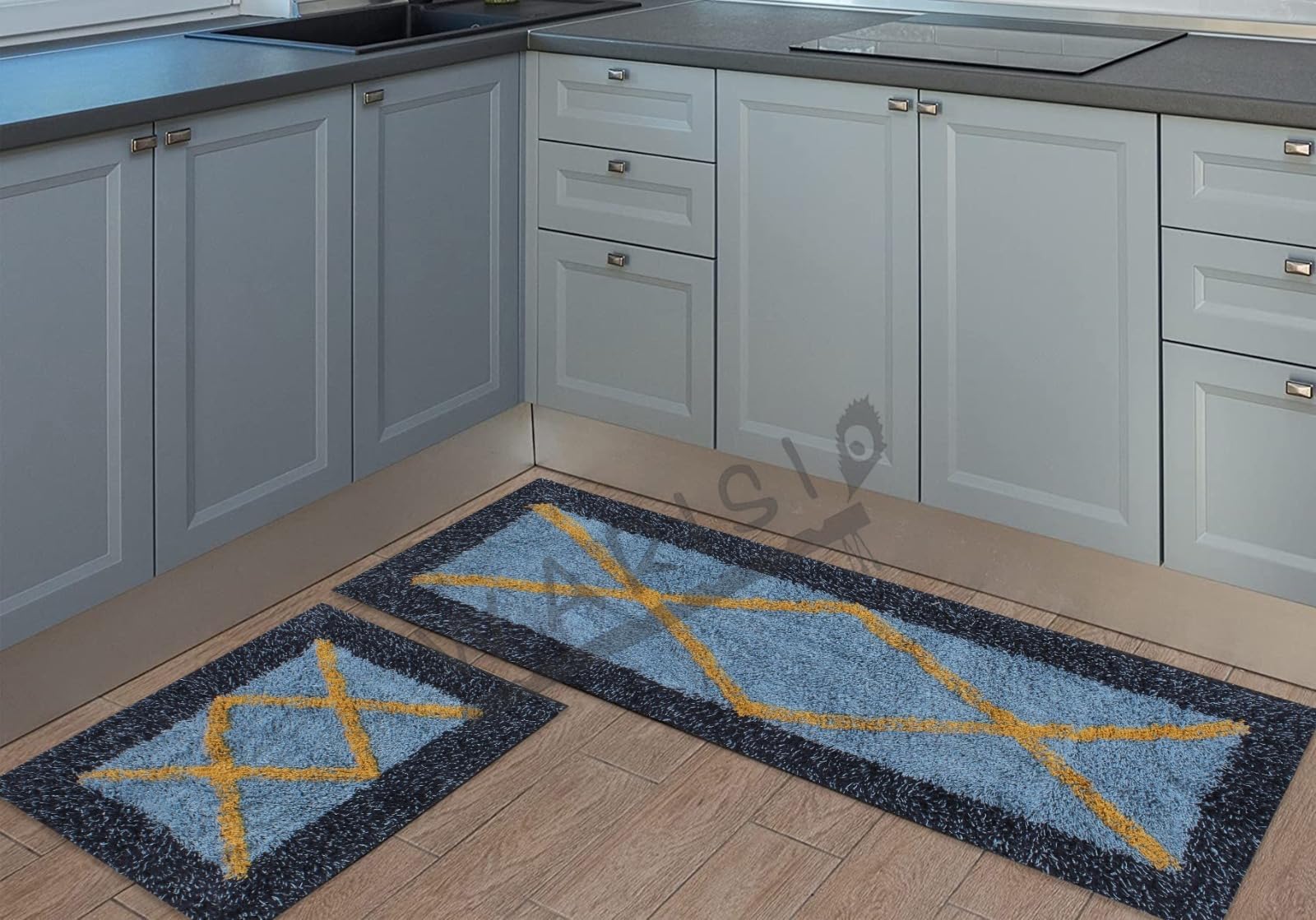 Cotton Kitchen Doormat| Floor Mat | Door Mat| Anti-Slip, Soft,Washable, Printed, Designer, for Floor, Kitchen, Room (120L X 40W & 60L X 40W Centimetre), Rectangular