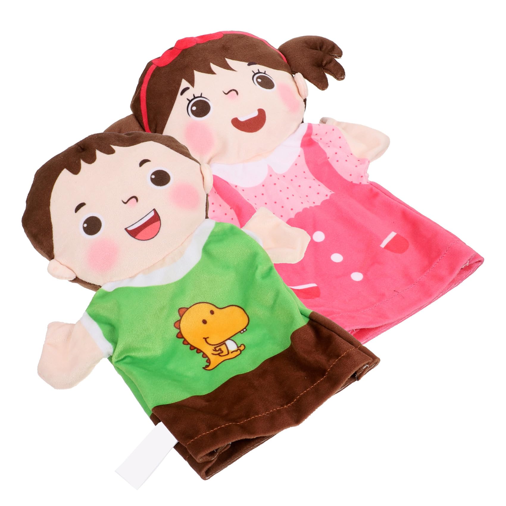 Marionnettes à Main Réalistes pour Enfants Alipis Set Garçon & Fille pour Contes