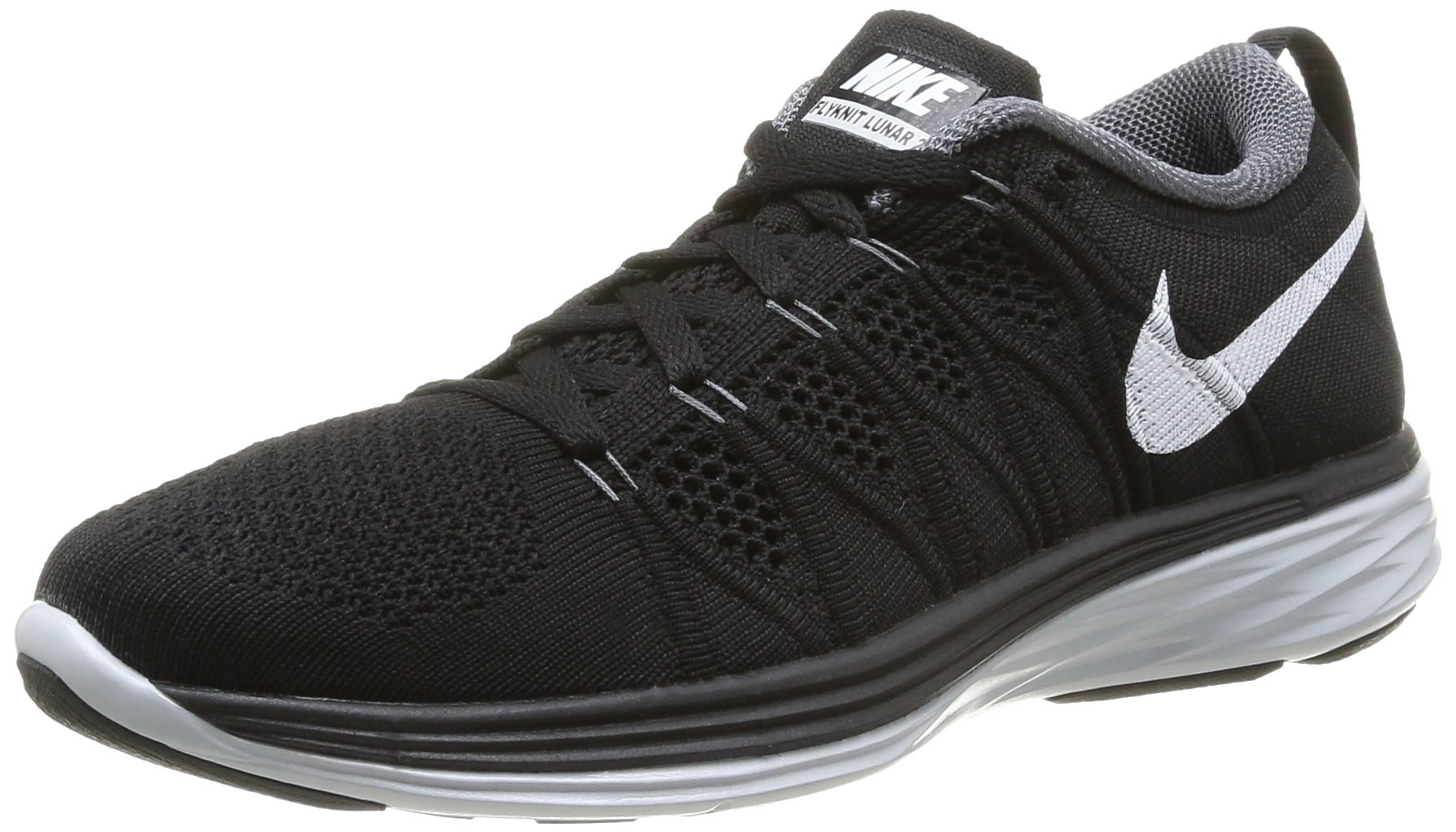 Nike Flyknit Lunar Ladies Running Shoe Black White Us9 - Main Image