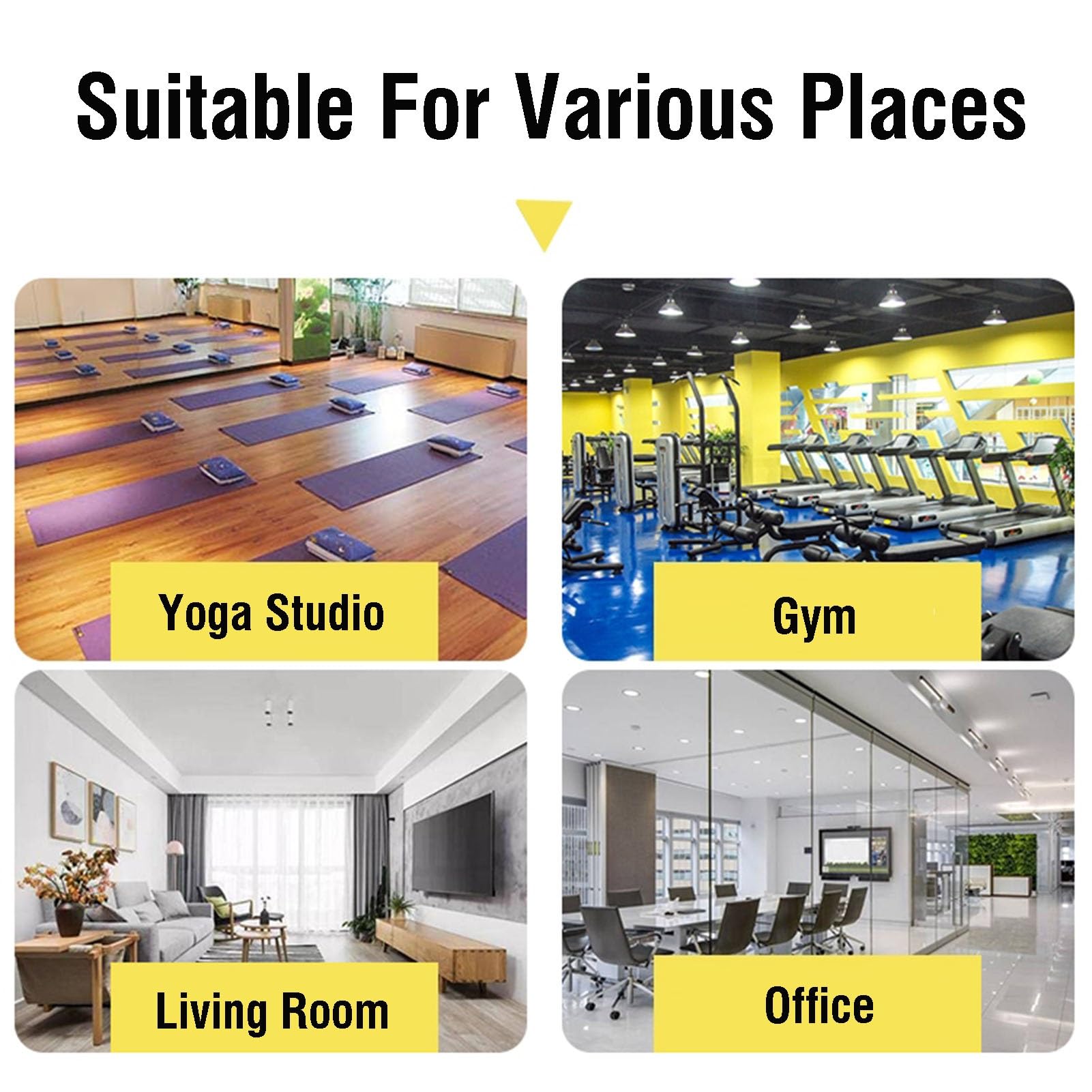 Soporte para Esterilla de Yoga, Estante Multifuncional con Ruedas, Organizador de Equipo de Fitness para el hogar, Ideal para Rodillos de Espuma, Bloques de Yoga y Accesorios (Blanco)