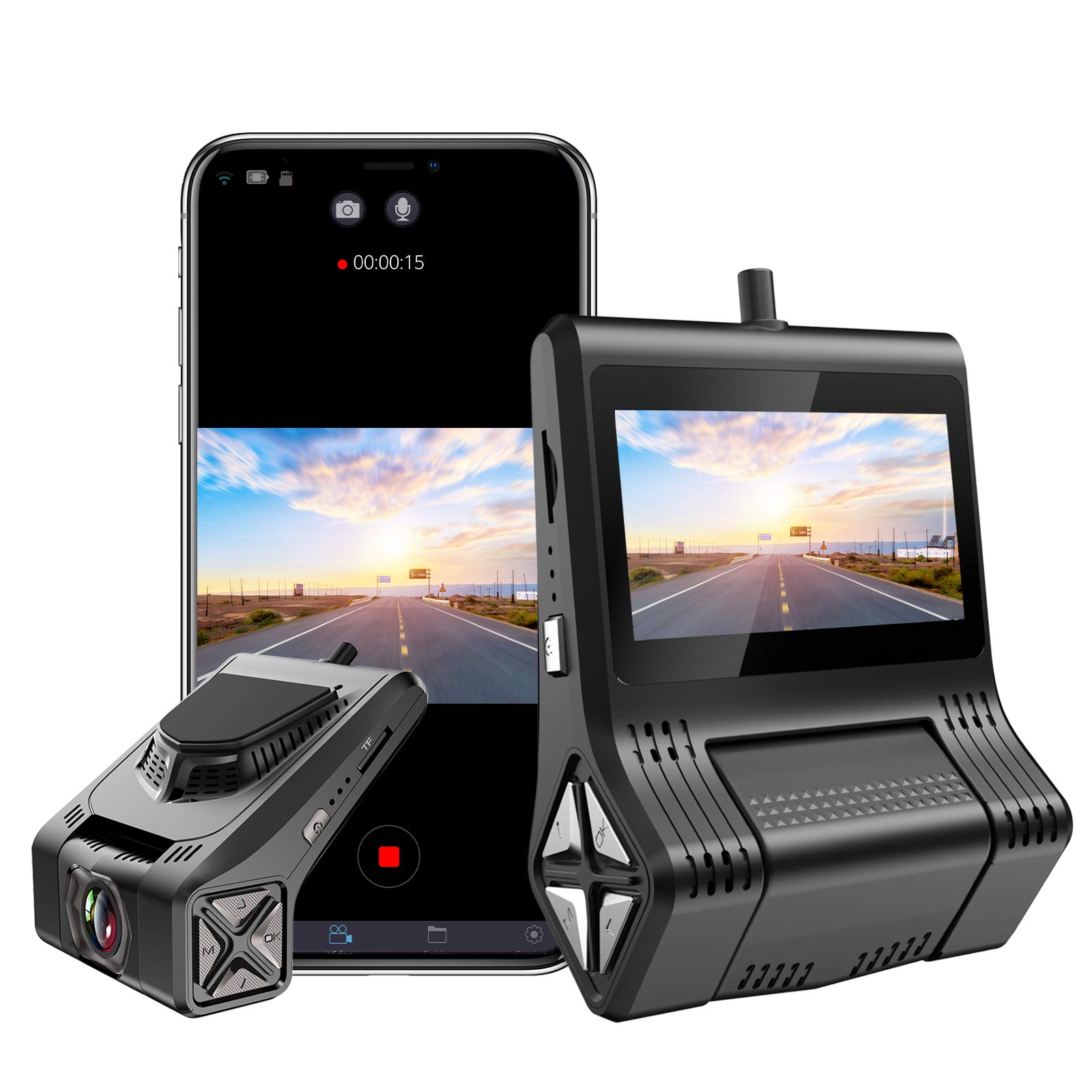 Buy WOLFBOX Mini Dash Cam with WiFi, Hidden Design 1080P Dash Camera