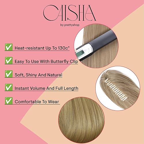 Miniatura 3 de PRETTYSHOP - Extensión de pelo largo y liso, resistente al calor, 1