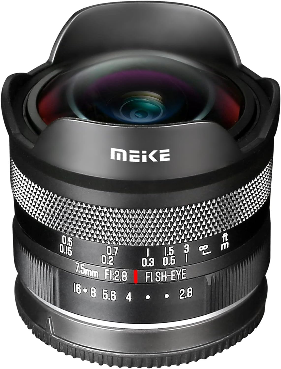 MK 7,5 mm F/2.8 Obiettivo fisheye circolare ultra grandangolare con messa a fuoco manuale, compatibile con fotocamere mirrorless Canon EFM