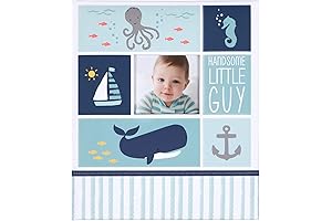 Carter's Blue Nautical First 5 Years Baby Memory Book