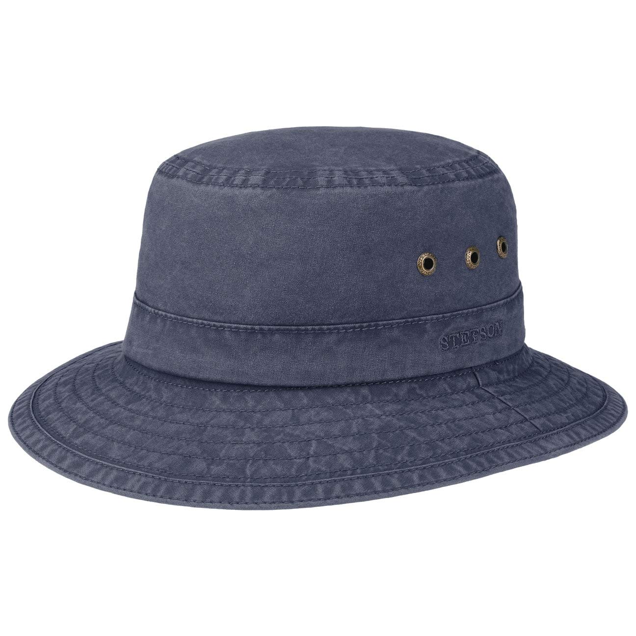 StetsonReston Casual Hat Ladies/Men - Sustainable Organic Cotton Floppy hat - Packable Fishing hat - UV Protection 40+ - Spring/Summer