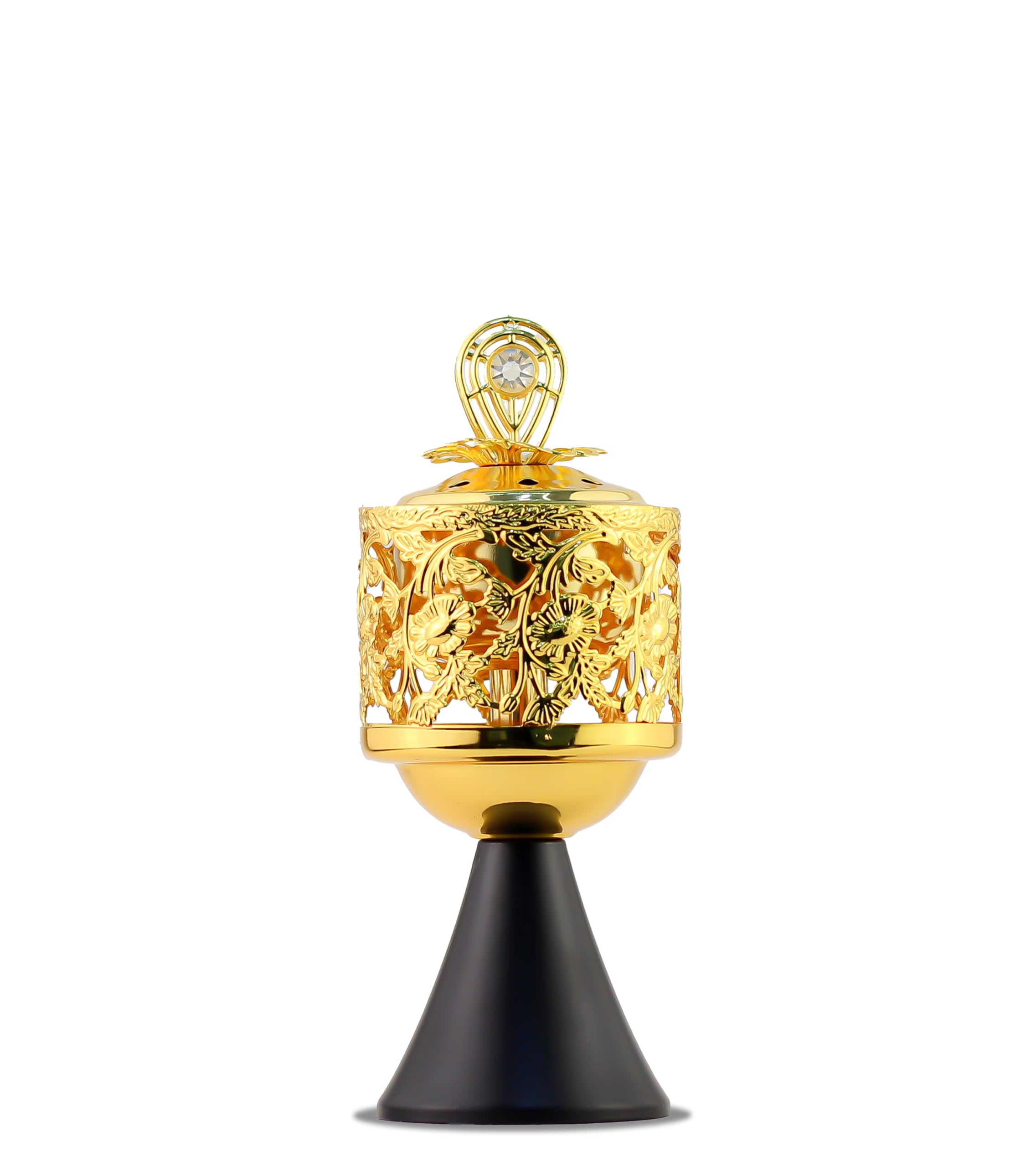 Mobigon Charcoal Incense Burner, Bakhoor Burner, Oud Frankincense Incense Burner, Vintage Arabic Burner, Suitable For Arabian Oud, Yoga, Spa and Aromatherapy, Office & Home Decor (style 20)