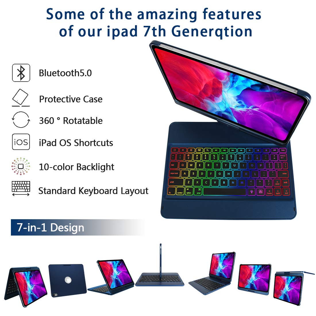 Amazon.co.jp: iPad Air 第4世代キーボードケース キーボードケース