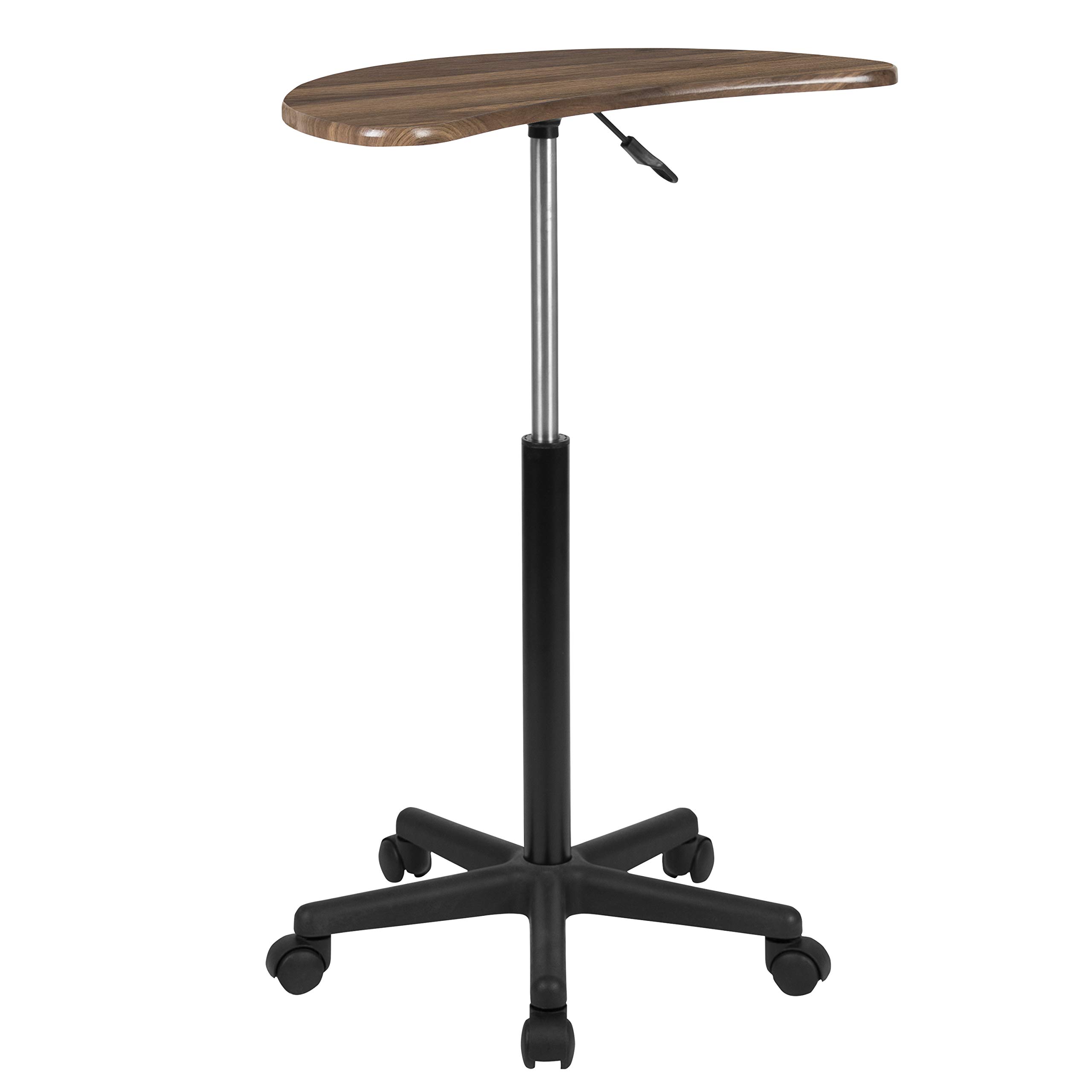 Flash Furniture Mobiler Laptop-Schreibtisch, Walnussholz