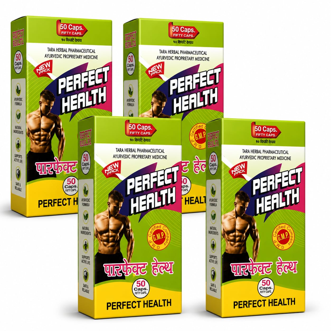 Ayurvedic Perfect Health 50 Capsule for weight gain | gastric | immunity | pack of 4-image-48