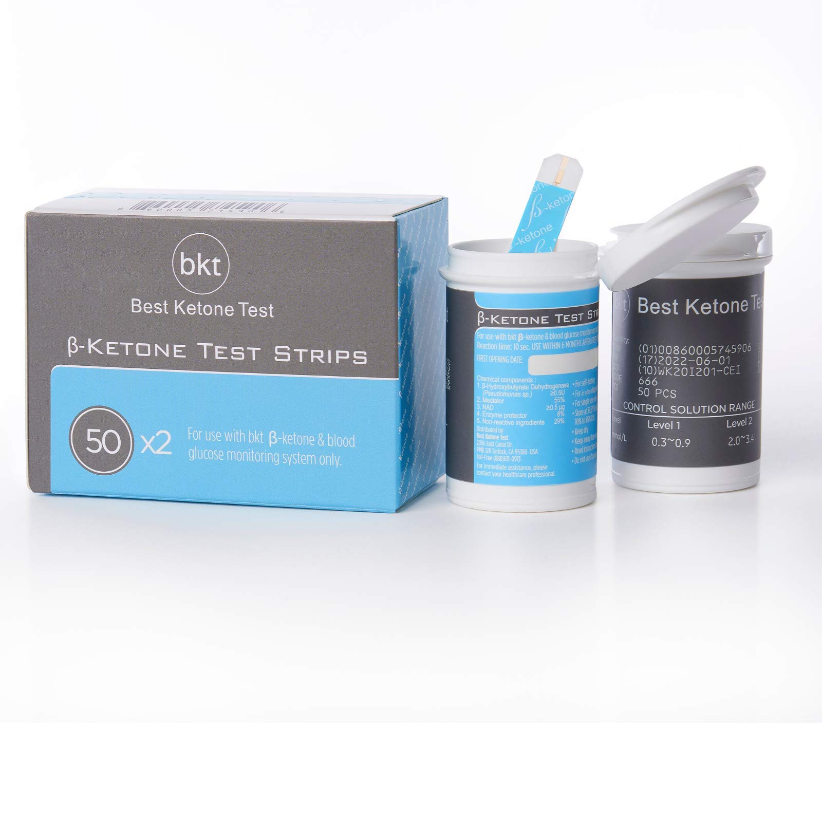 Buy BEST KETONE TEST Blood Ketone Test Strips, 100ct Compatible