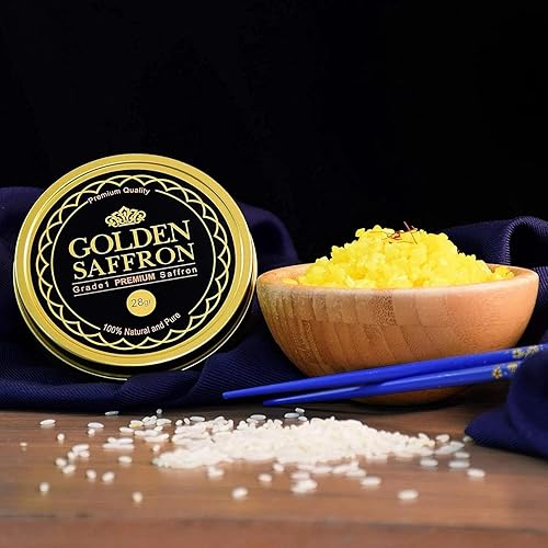 Miniatura 60 de Azafrán dorado, azafrán de alta calidad y calidad superior, todo azafrán rojo, grado A +, azafrán de grado más alto