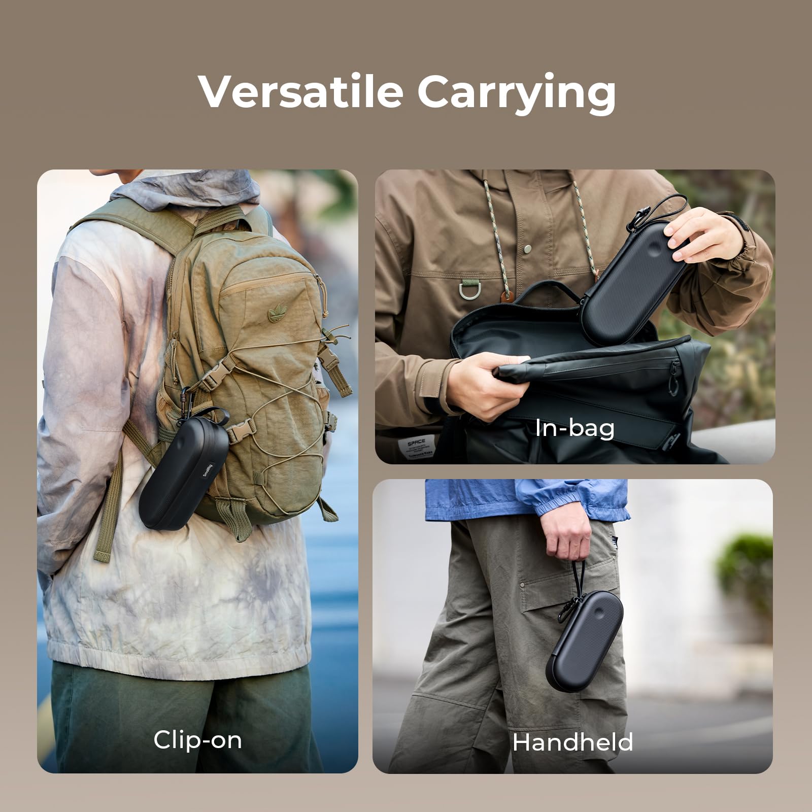 SMALLRIG Custodia per DJI Pocket 4/3, resistente a schizzi e urti, borsa portatile tutto in uno con cordino per fotocamera e accessori, può contenere schede SD, filtri e cavi - 5992