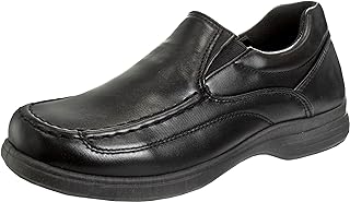 French Toast Boys Shoes - Kids Oxford School Uniform Loafer Church Dress Shoes Slip-On Faux-Leather (Toddler-Big Kid) (Black)