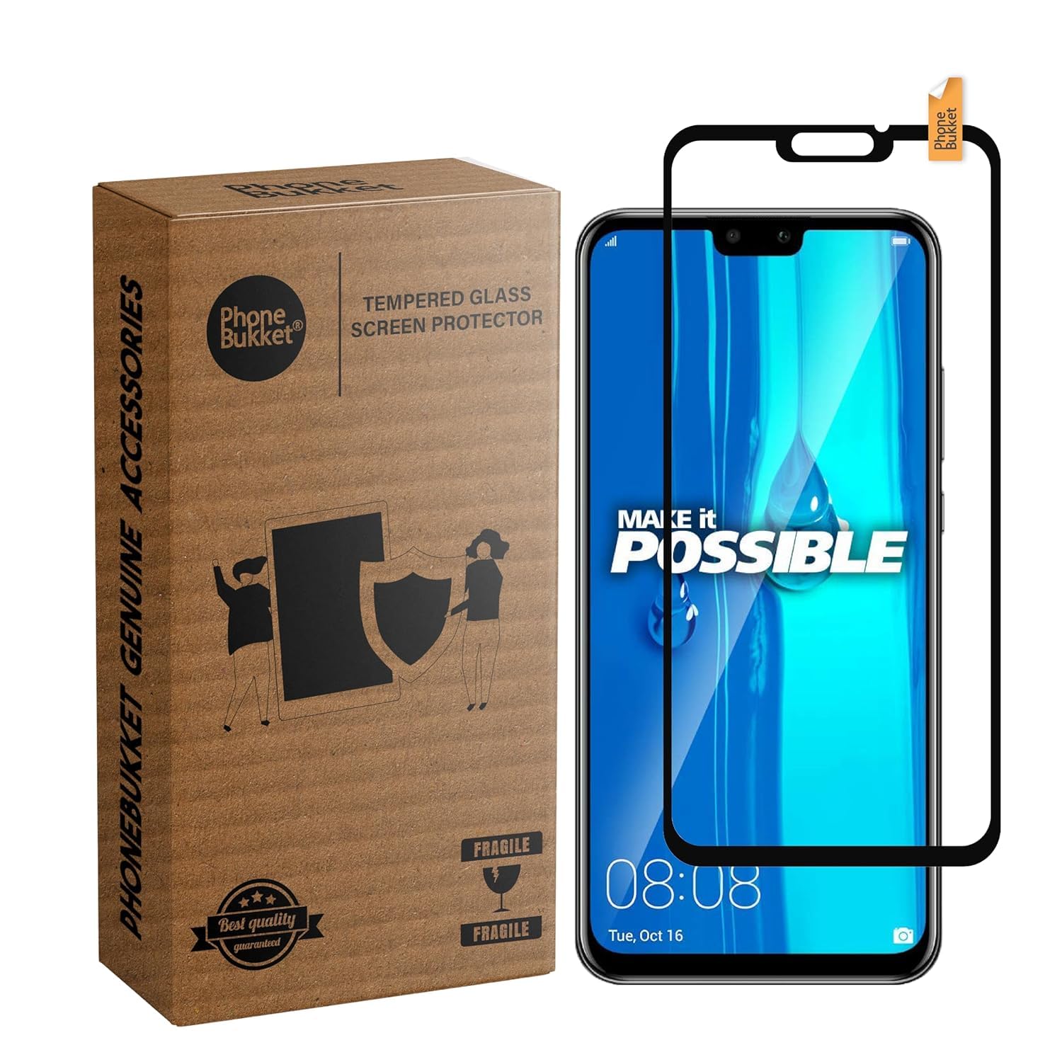 PhoneBukket 11D Tempered Glass Screen Protector for Huawei Y9 2019 (Transparent) Edge to Edge Full Screen Coverage, Pack of 1 (B09SPNQPSP) Amazon Price History, Amazon Price Tracker