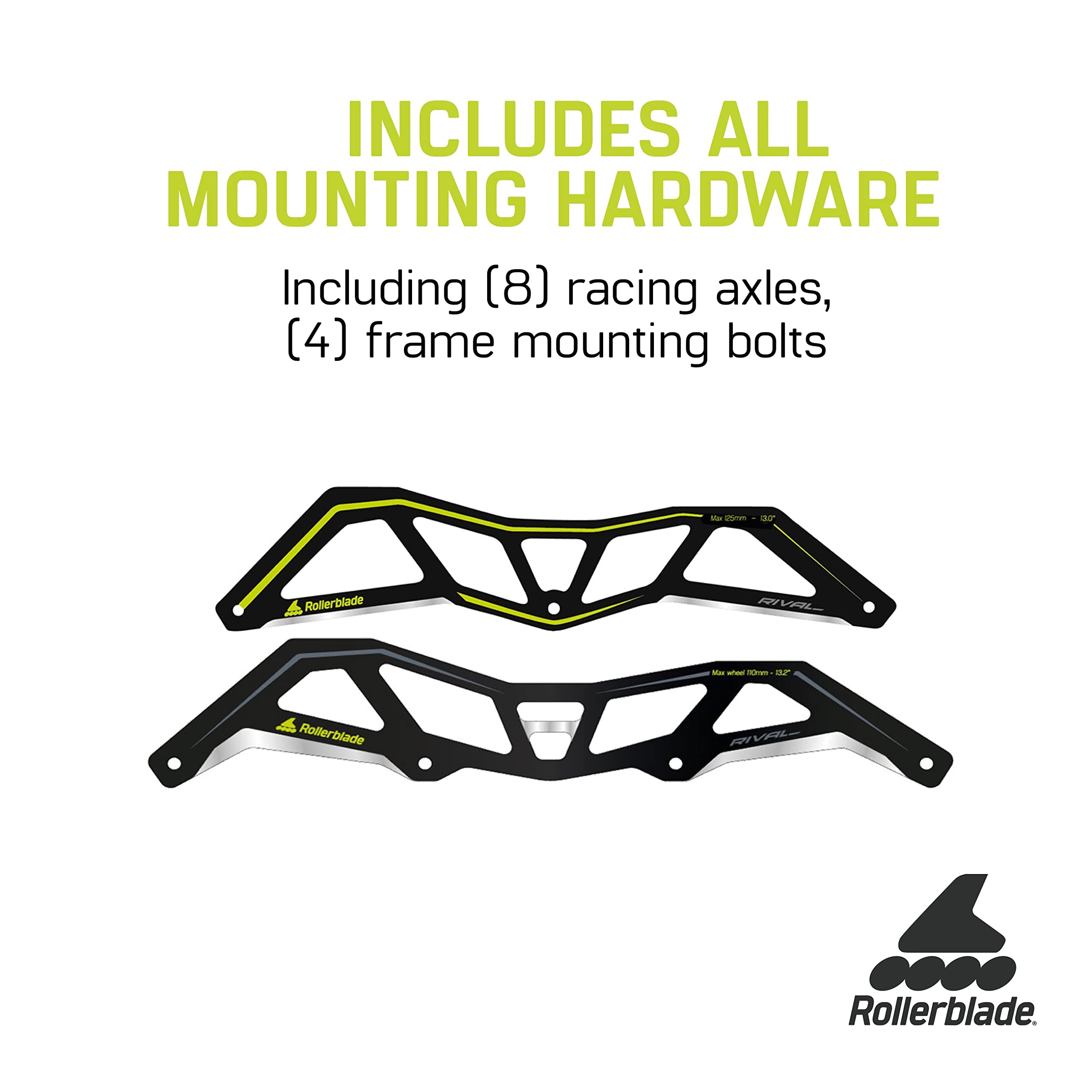 Rollerblade Rival 32,5 cm Rahmen 3 x 125 mm, 1 Paar