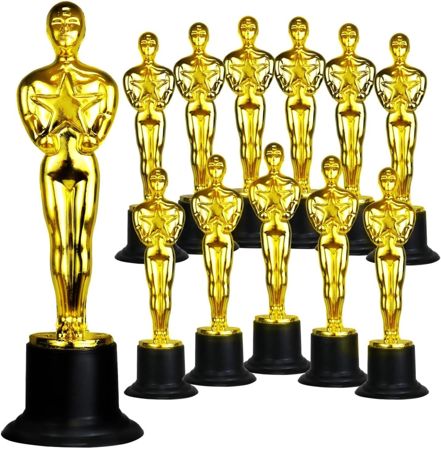 GiftExpress Pack of 24, 6" Gold Award Trophy, Award Statues, Oscar Statues Trophies for Award Ceremony, Appreciation Gift