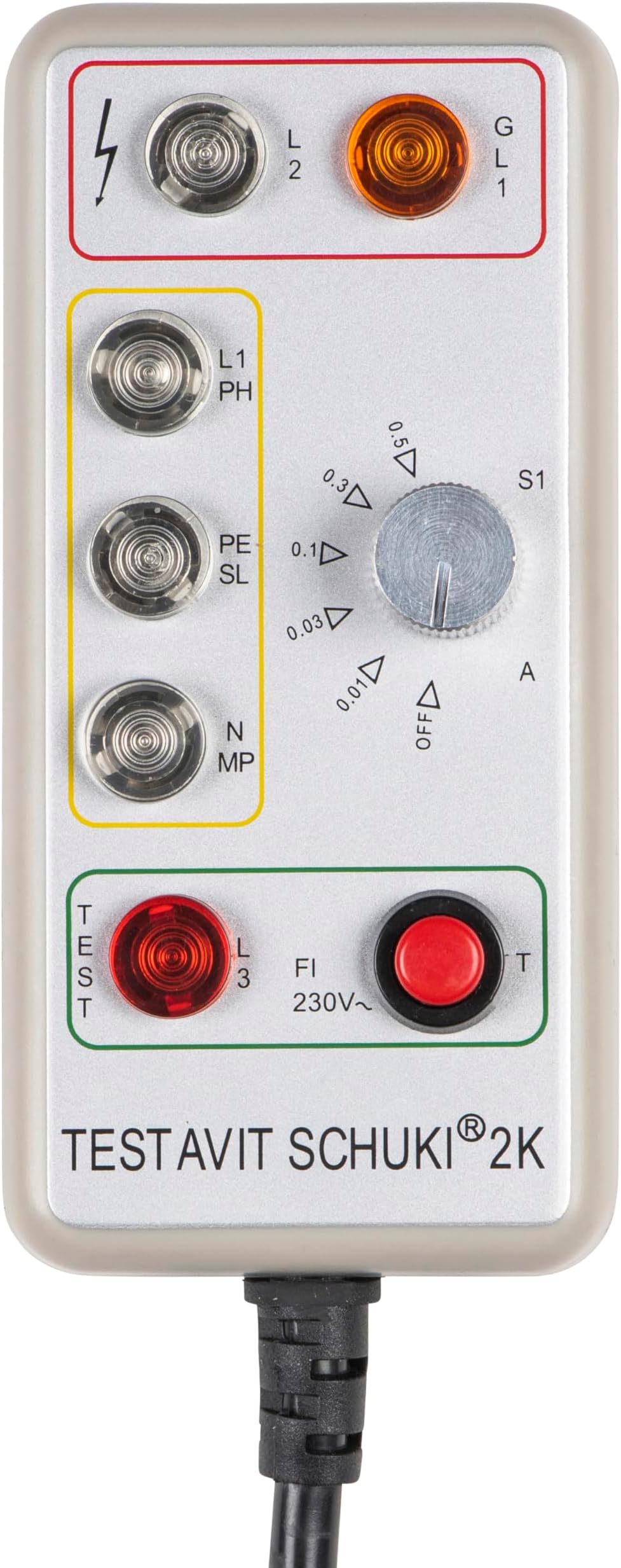 Testavit Schuki 2K Socket Tester CAT III 300V LED