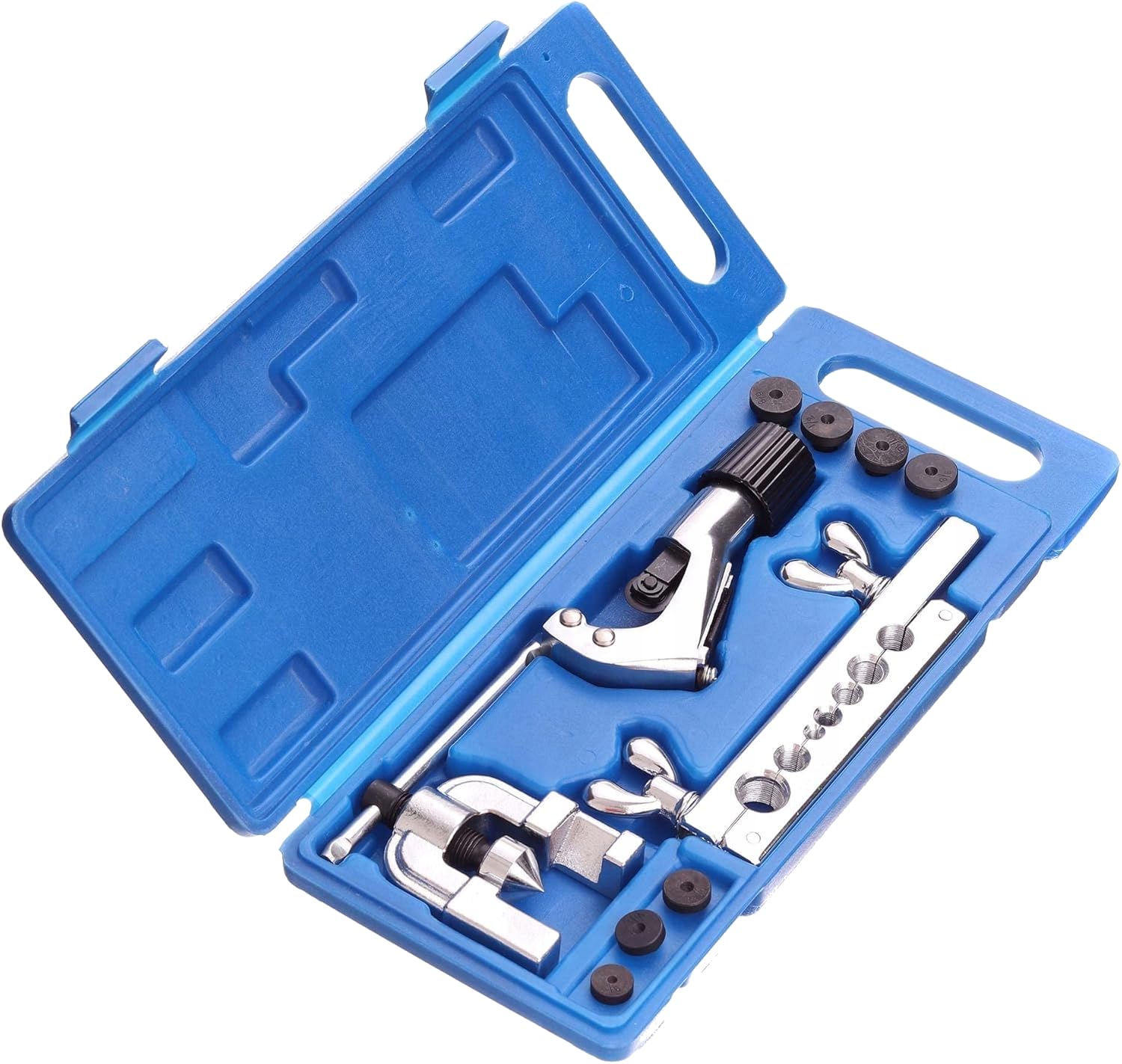 RESSER Zestaw do Zarabiania Przewodów Hamulcowych Praska do Rurek Miedzianych Kielicharka Narzędzie do Zarabiania Końcówek