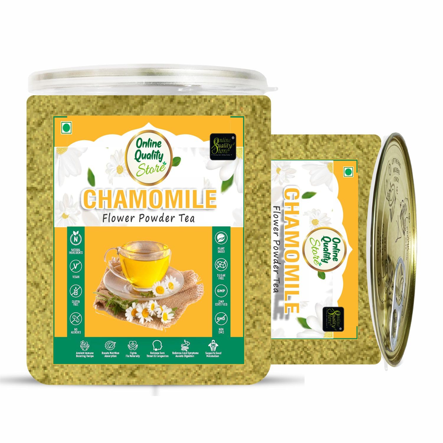 Online Quality Store Chamomile Flower Powder Tea - 100g | Chamomile Tea Powder Caffeine Free Herbal Tea (B0CBP7DK6F) Amazon Price History, Amazon Price Tracker