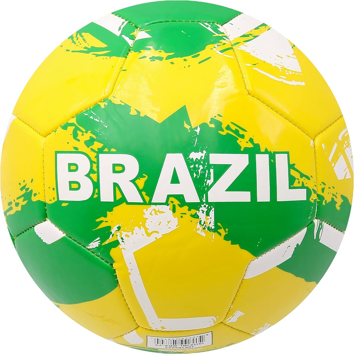 Tripact Inc World Flag Country Brazil Training Outdoor Soccer Ball Size 5 Futol Size (Size 5)