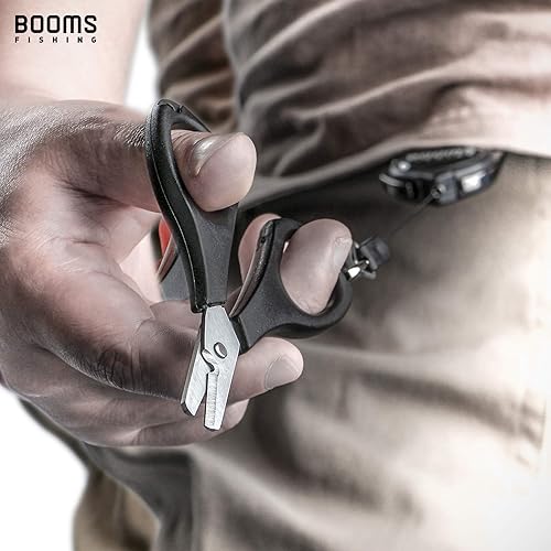 Miniatura 4 de Booms Fishing TK1U - Juego de 4 herramientas de pesca, alicates de pesca de punta de aguja, pinza de labios de pescado, tijeras de pesca con