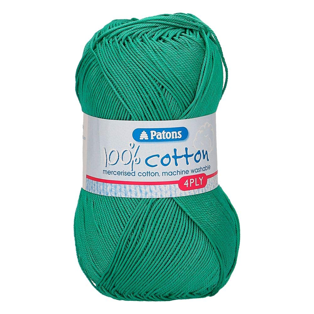 Patons Cotton 4ply, Green (1727), 100g