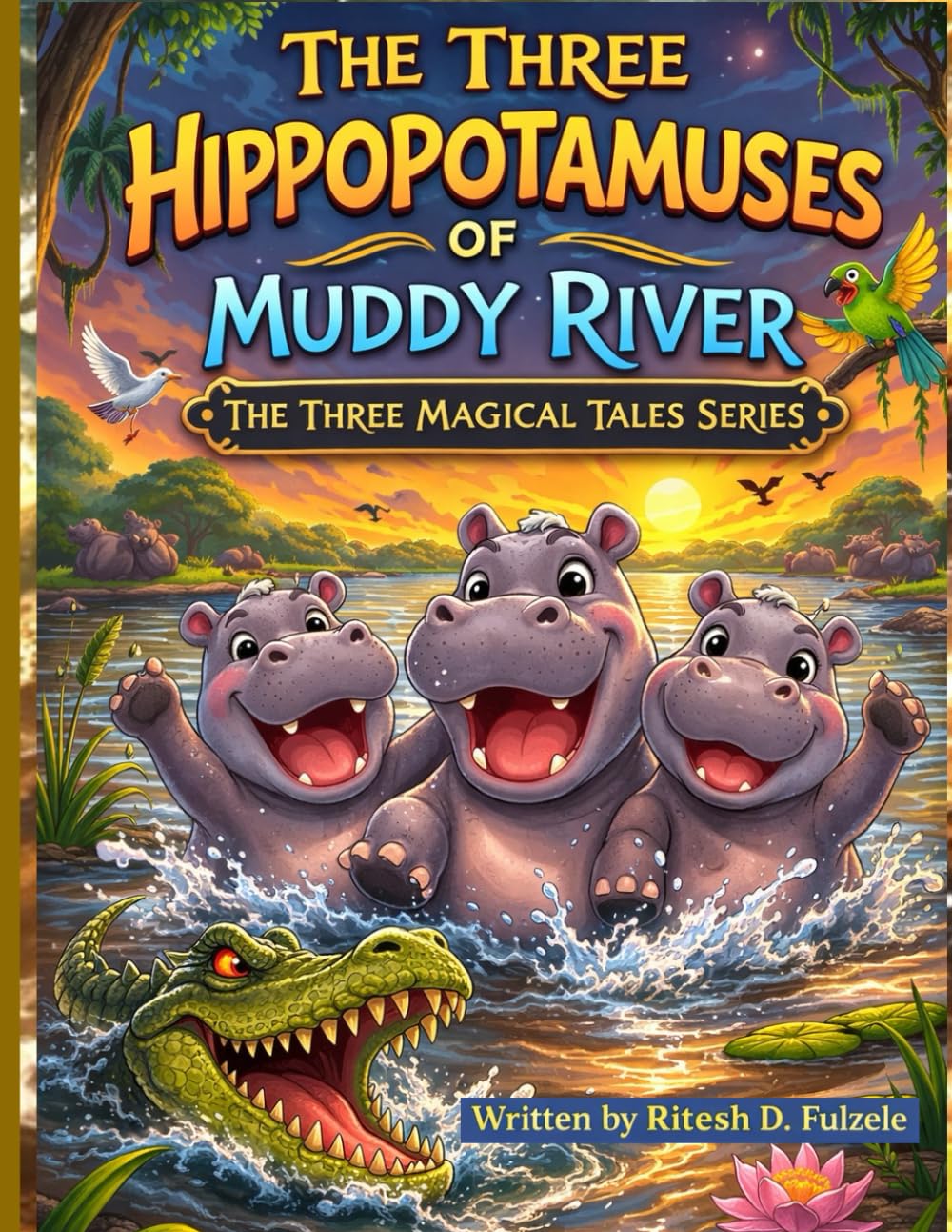 THE THREE HIPPOPOTAMUSES OF MUDDY RIVER: THE THREE MAGICAL TALES SERIES