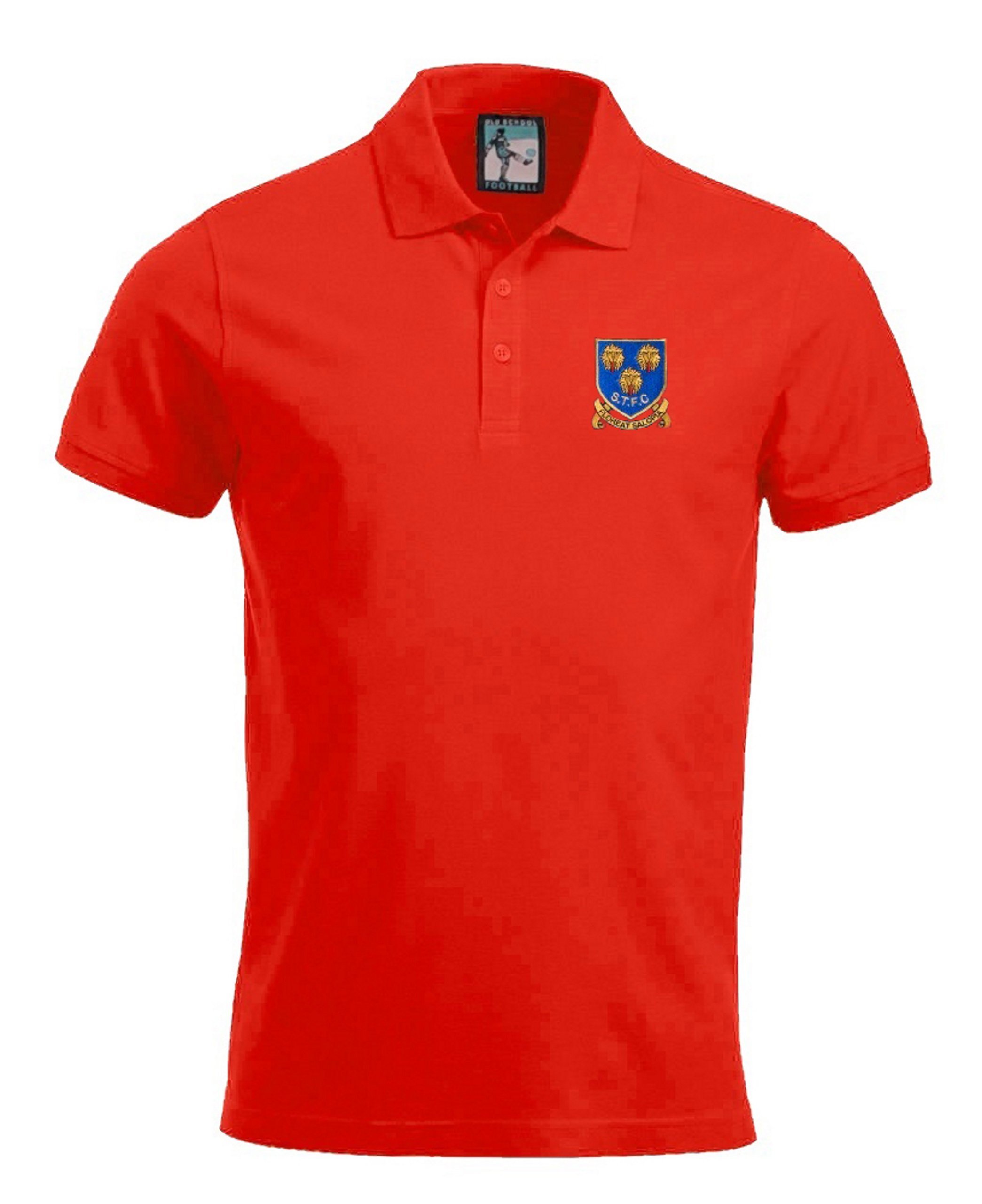Shrewsbury 1993-2007 Retro Football Polo Embroidered Logo