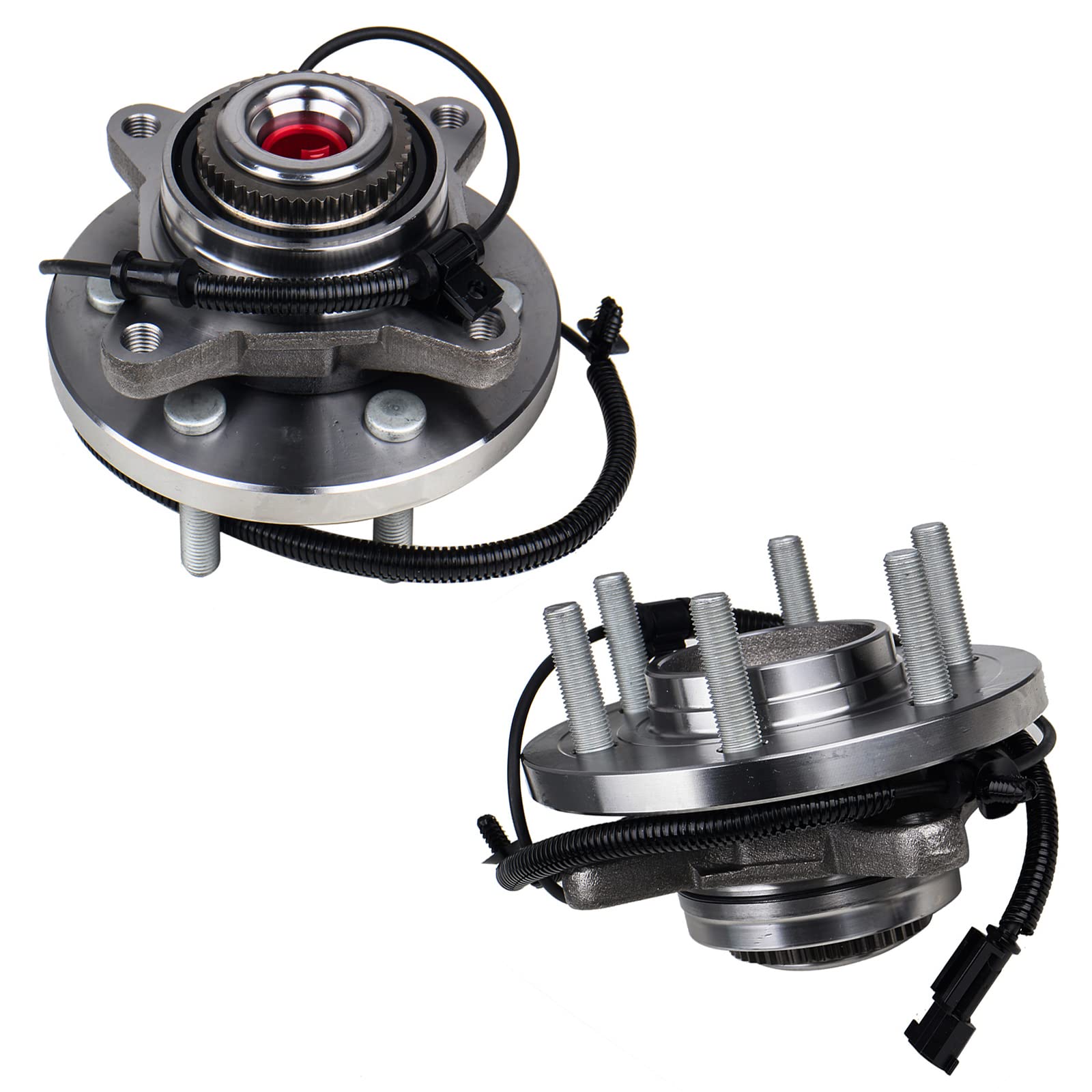 KUSATEC 515169 Front 2PCS 4x4 Wheel Bearing and Hub Assembly Compatible with Ford F-150 4WD 2015 2016 2017, 6 Lug Bolts w/ABS