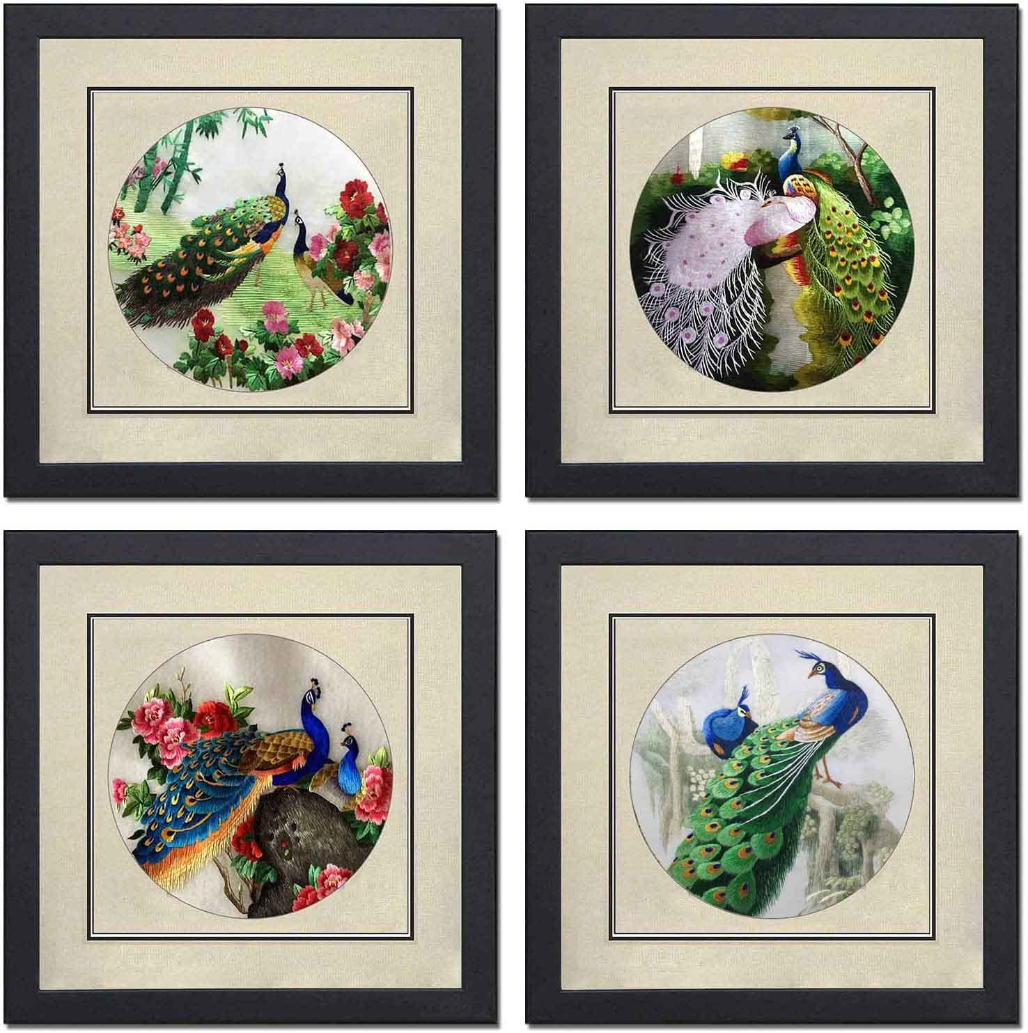 Amazon.co.jp: シルクアート 100% ハンドメイド 刺繍 ミックス