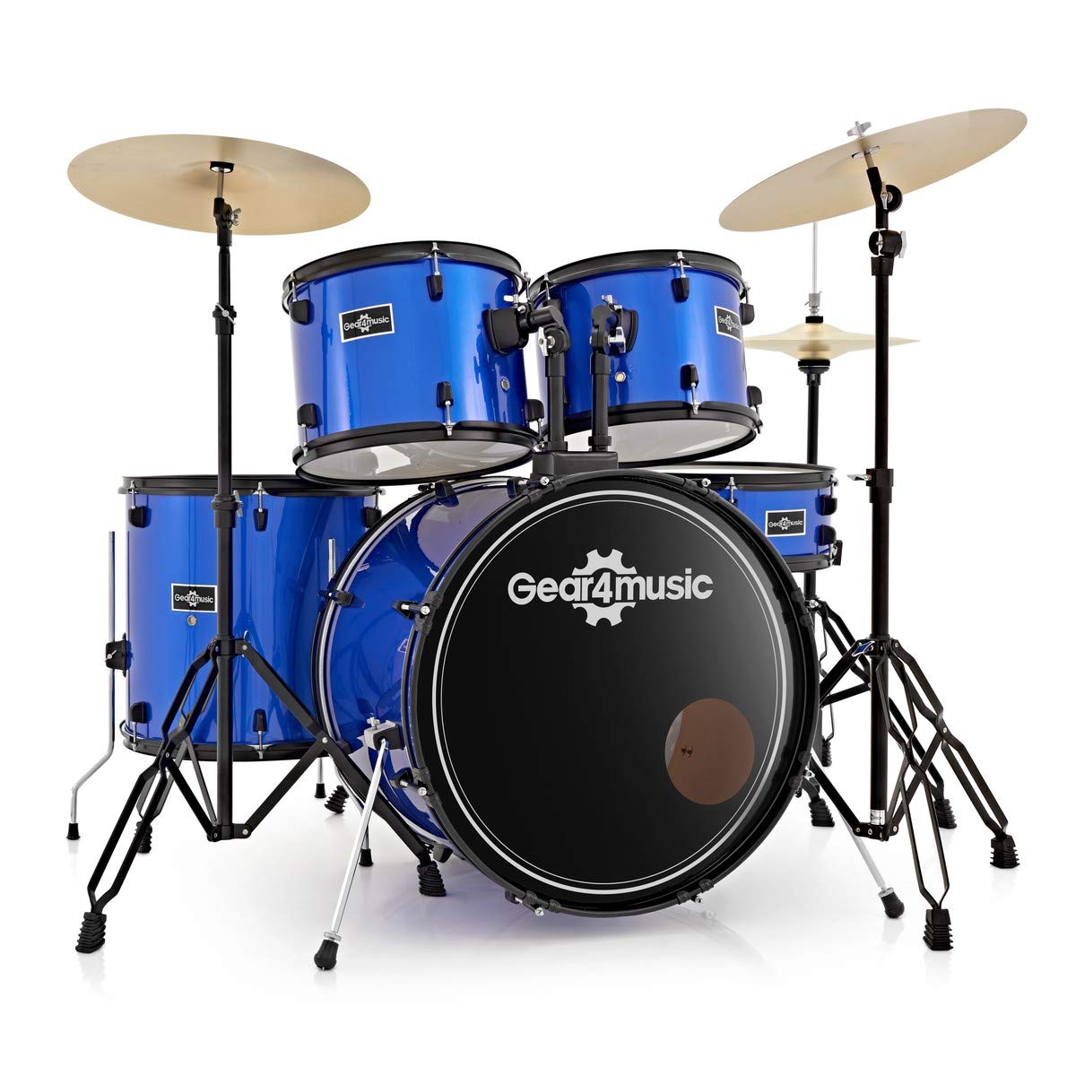 BDK-1plus Batteria per Principianti di Dimensione Standard di Gear4music, Blu