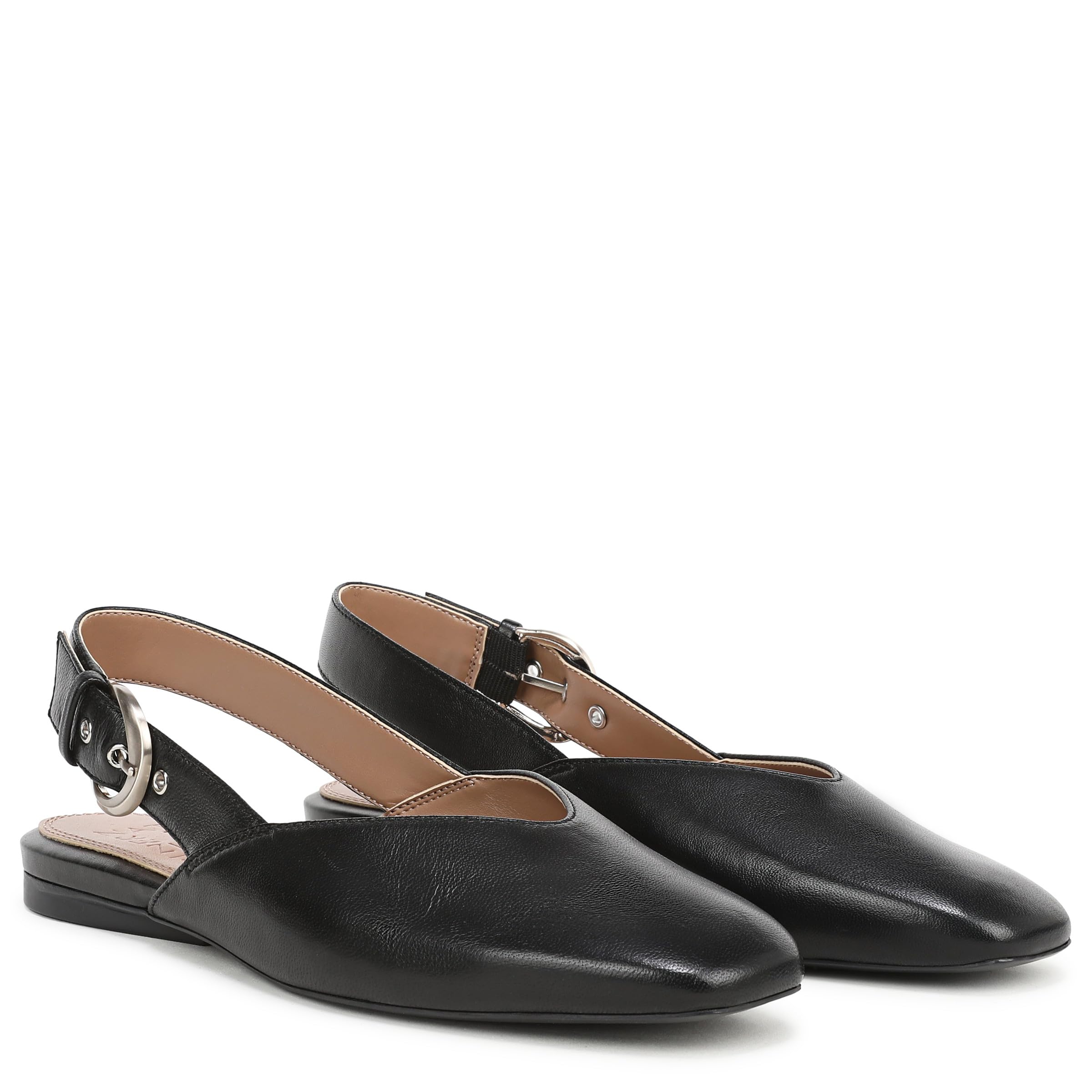 Naturalizer Zapatos de Mujer con Cristales, Piel Negra, 5 UK Wide