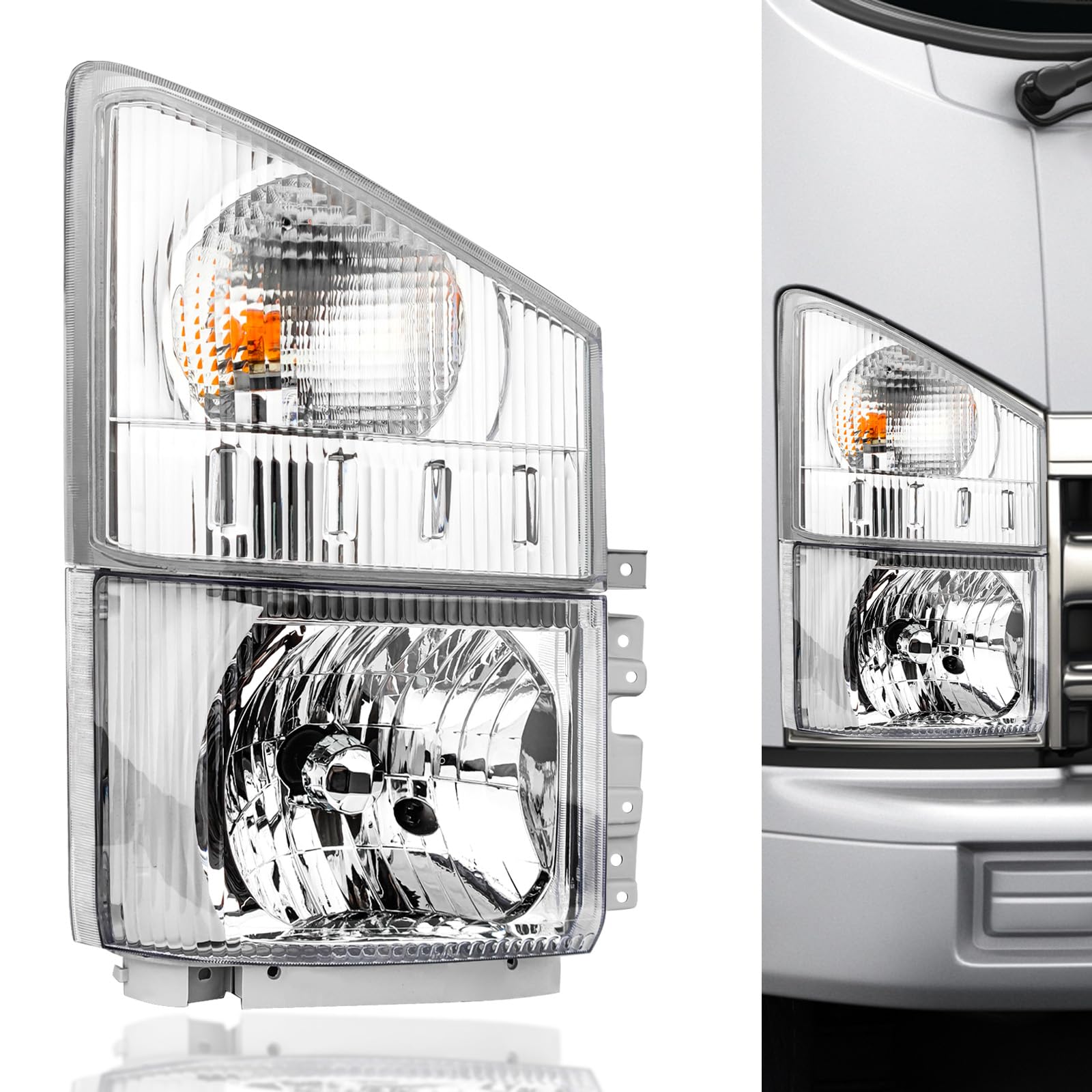 AR CHR 100枚 ④ Aoocar Headlight & Corner Lamp For ISUZU ELF NPR NPR-HD NQR