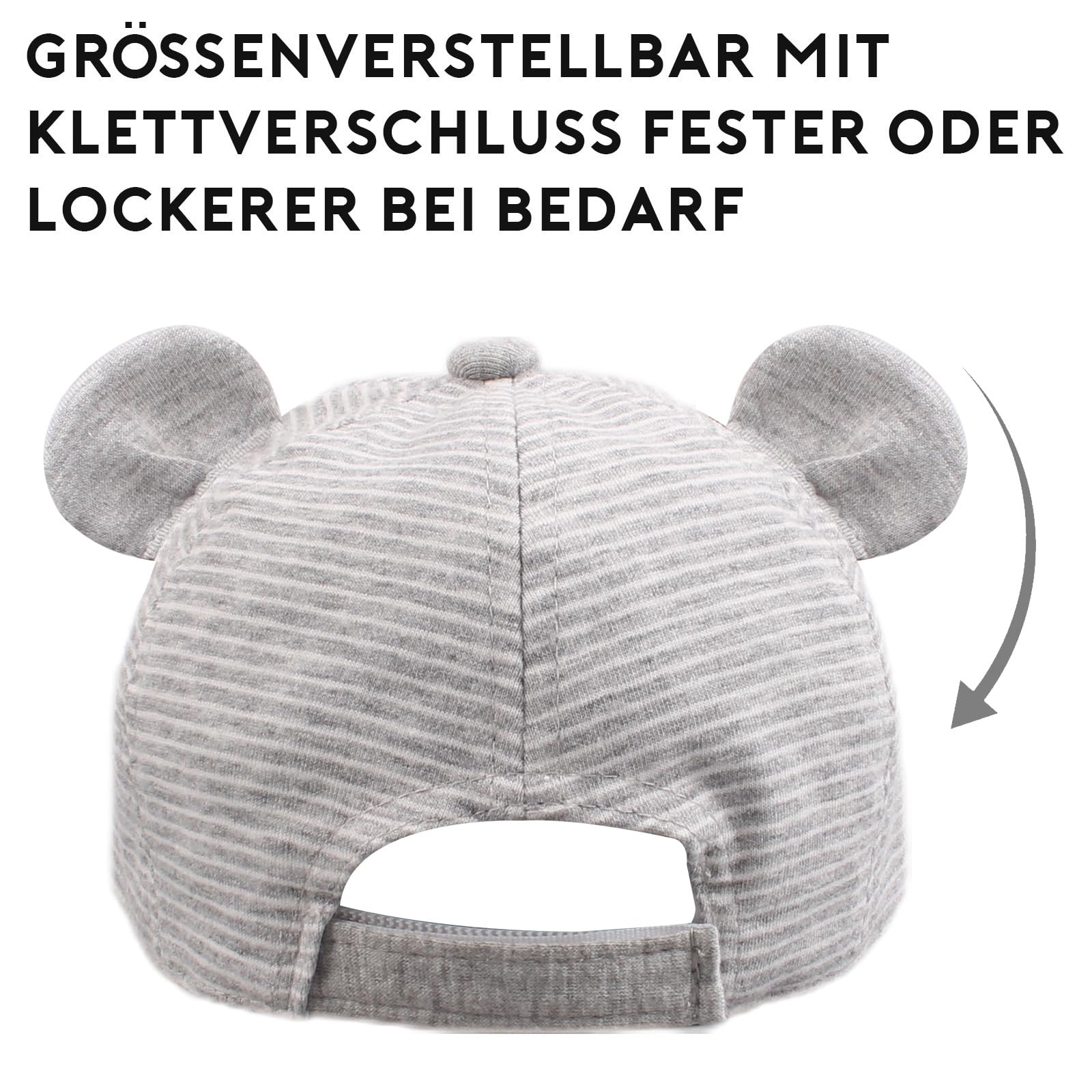 Pesaat Baby Baseball Cap 3-18Monate Baseballmütze Baby Jungen Schirmmütze UV Schutz Mädchen Sommermütze Baby Cap