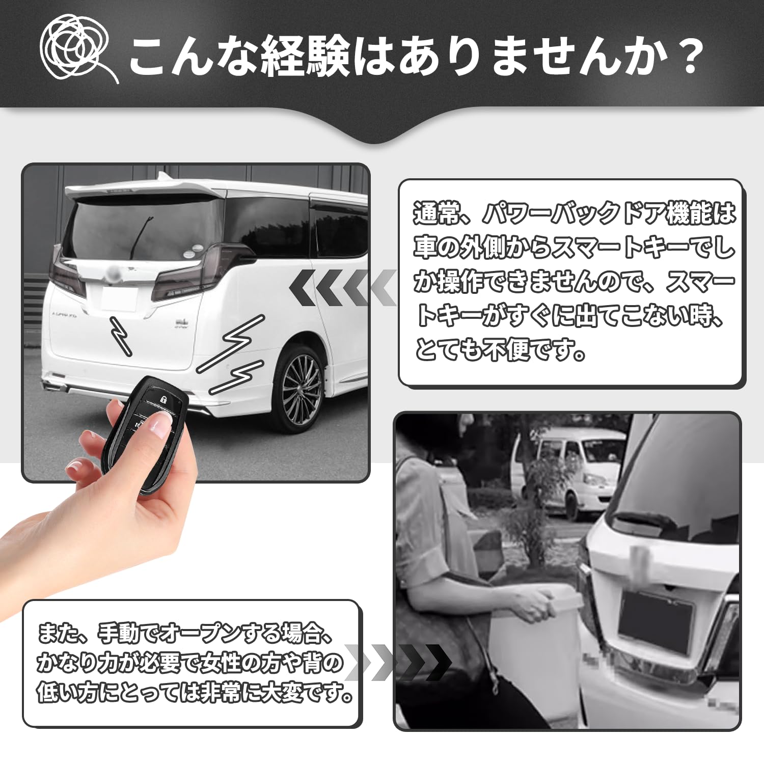 Amazon.co.jp: VLOOKEE トヨタ アルファード 30系 パワーバックドア