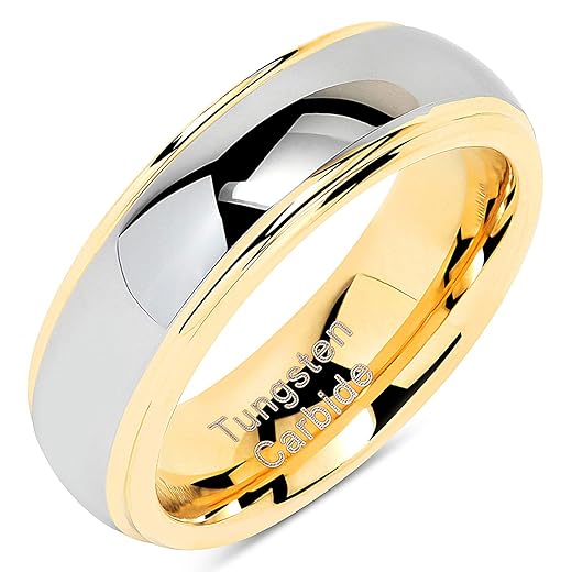 Two-Tone Tungsten Ring