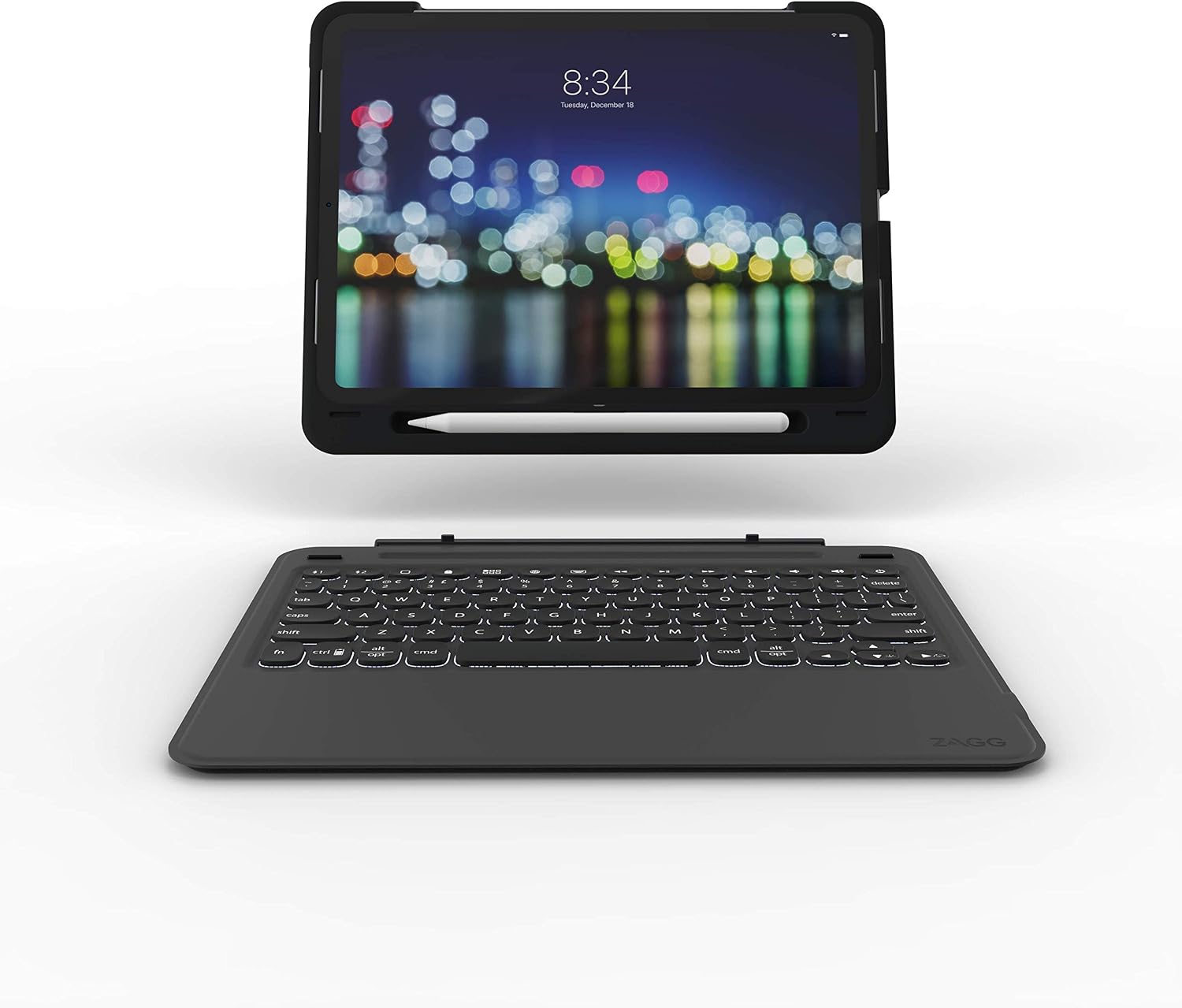 ZAGG Slim Book Go Wireless Keyboard Folio Case for Apple iPad Pro 11-inch (2018 Version) - Black