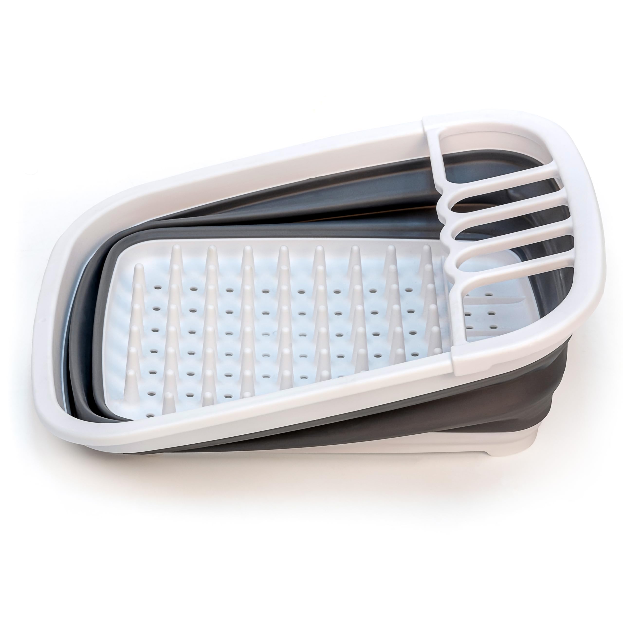 SAMMART Faltbarer Geschirrabtropfer 8L - Platzsparender Abtropfständer Für Küche Und Camping (2 Stück)