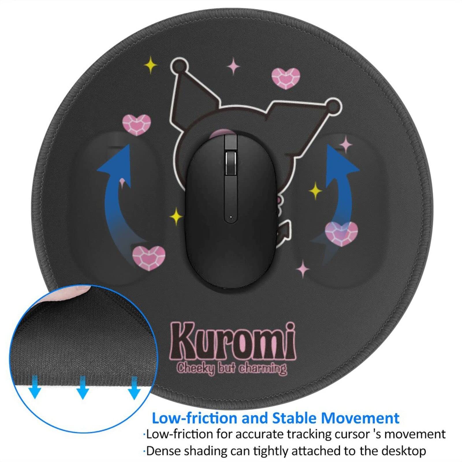 【完全未開封】クロミ ゲーミングマウスパッド 350x300mm ゲーミングガラスマウスパッド#Unipo サンリオキャラクターズ