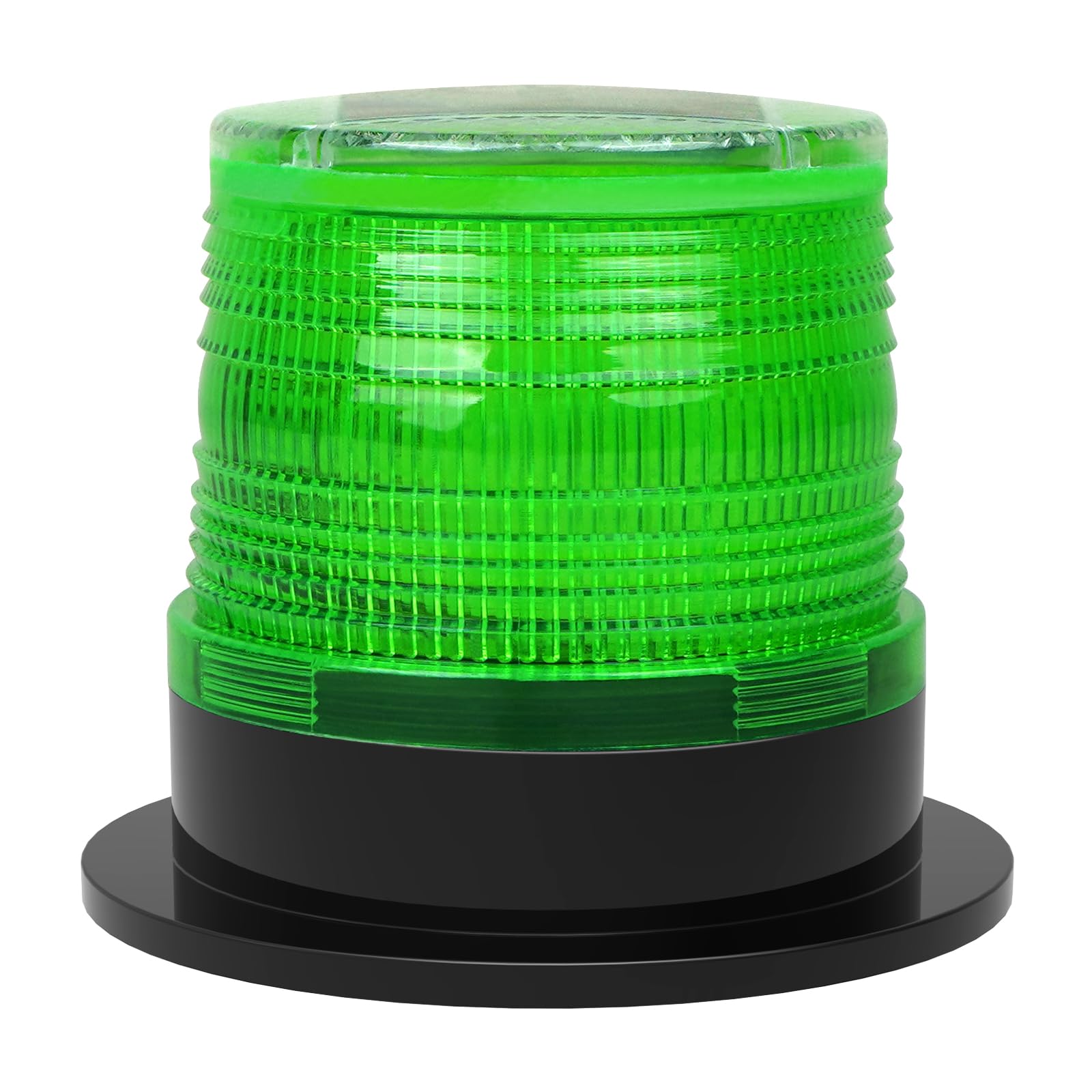 Aolyty Solar Strobe Warning Light, Magnetic Base, Green LED Caution Light