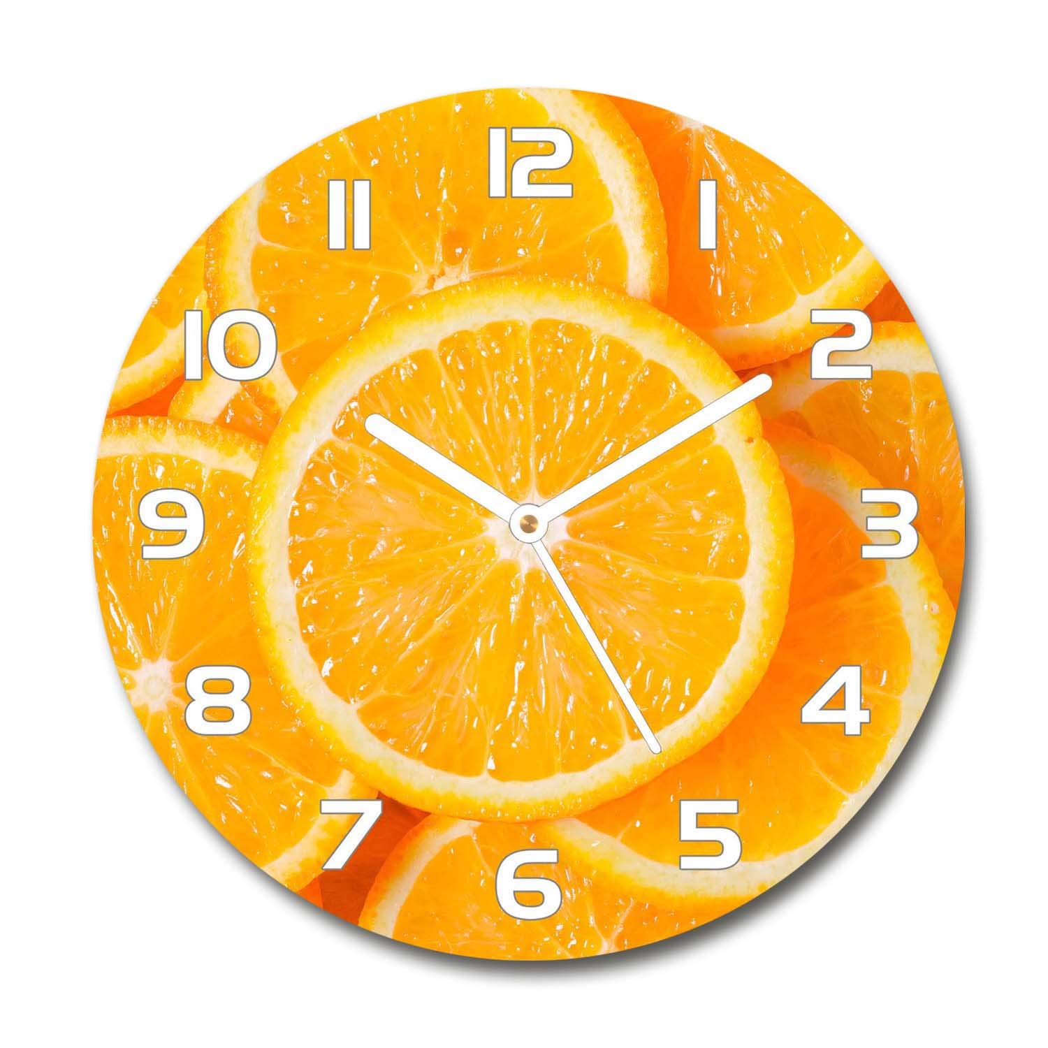 Horloge en verre salon design Tulup 30cm pour sublimer votre cuisine ou votre séjour