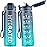 QLUR Water Bottle with Straw, 27oz Motivational Water Bottles with Time Marker to Drink, Tritan BPA Free, 750ml Sports Water Bottle with Carry Strap LeakProof for School Fitness Outdoor (1Pack)