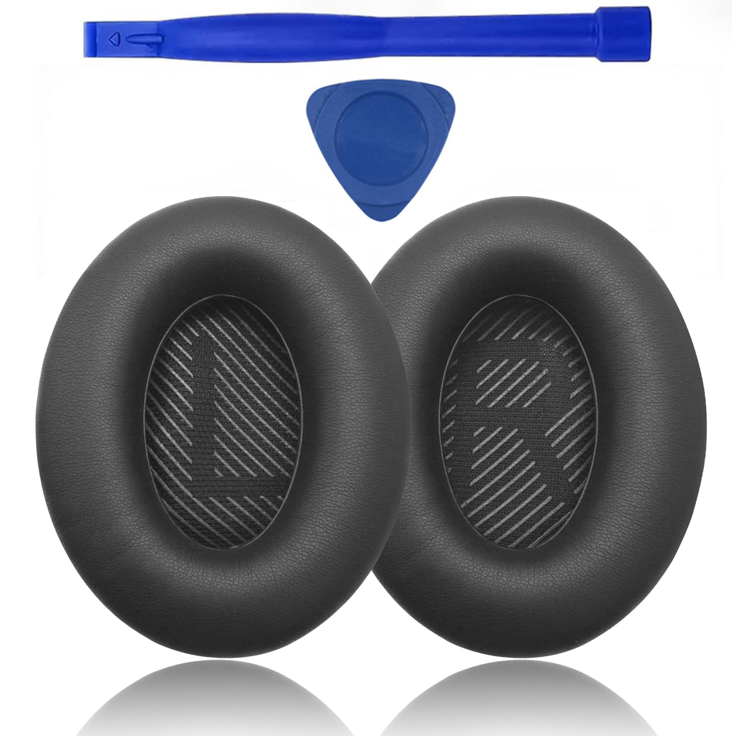 Cuscinetti auricolari di ricambio per cuffie Bose QuietComfort 35 (QC35) e Quiet Comfort 35 II (QC35 II), cuscinetti auricolari per cuffie QC 2 15 25 35, comodi e resistenti, colore nero