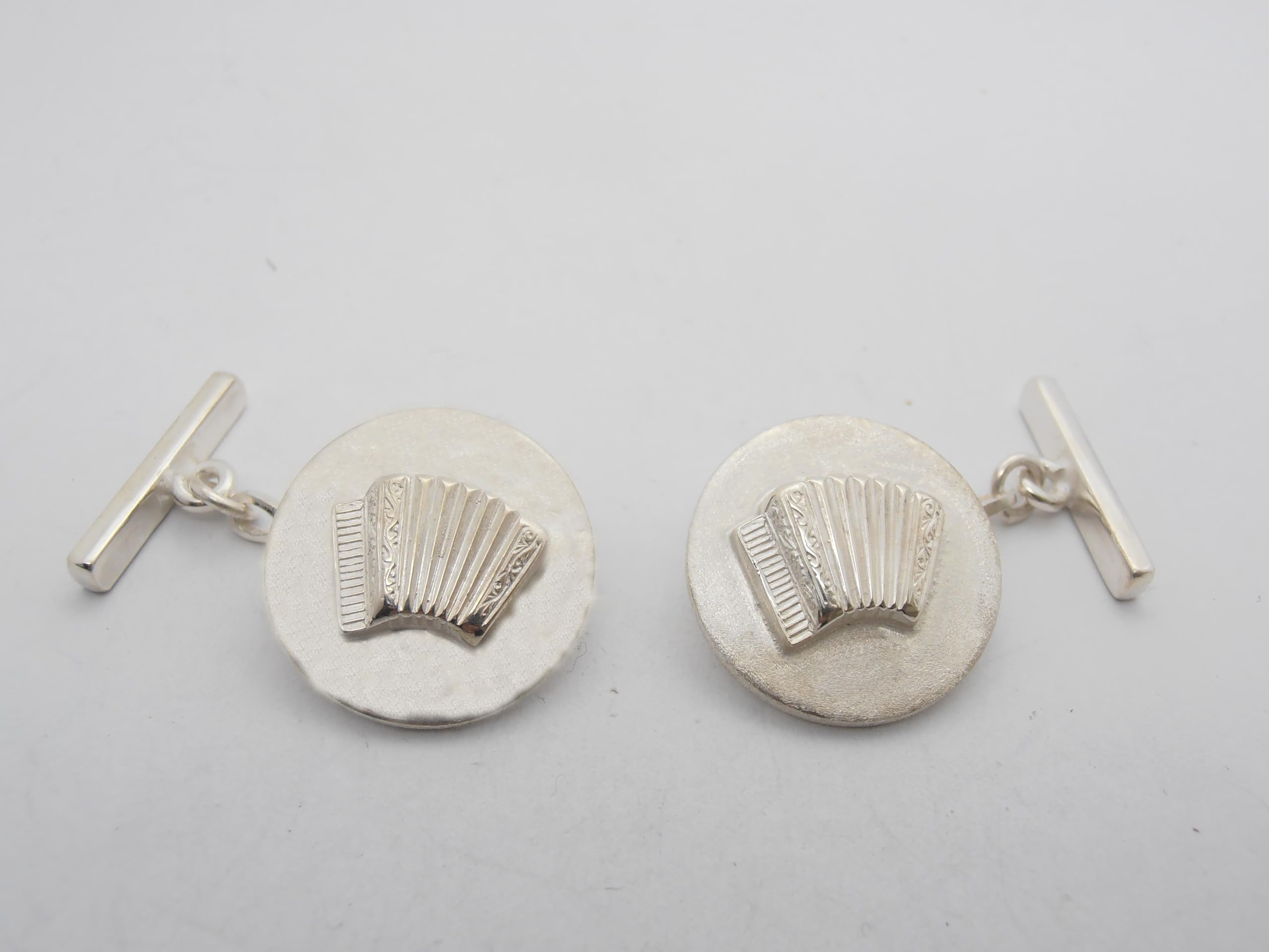 Fisarmonica : Gemelli in Argento 925 - Strumento Musicale - Musicista - Musica