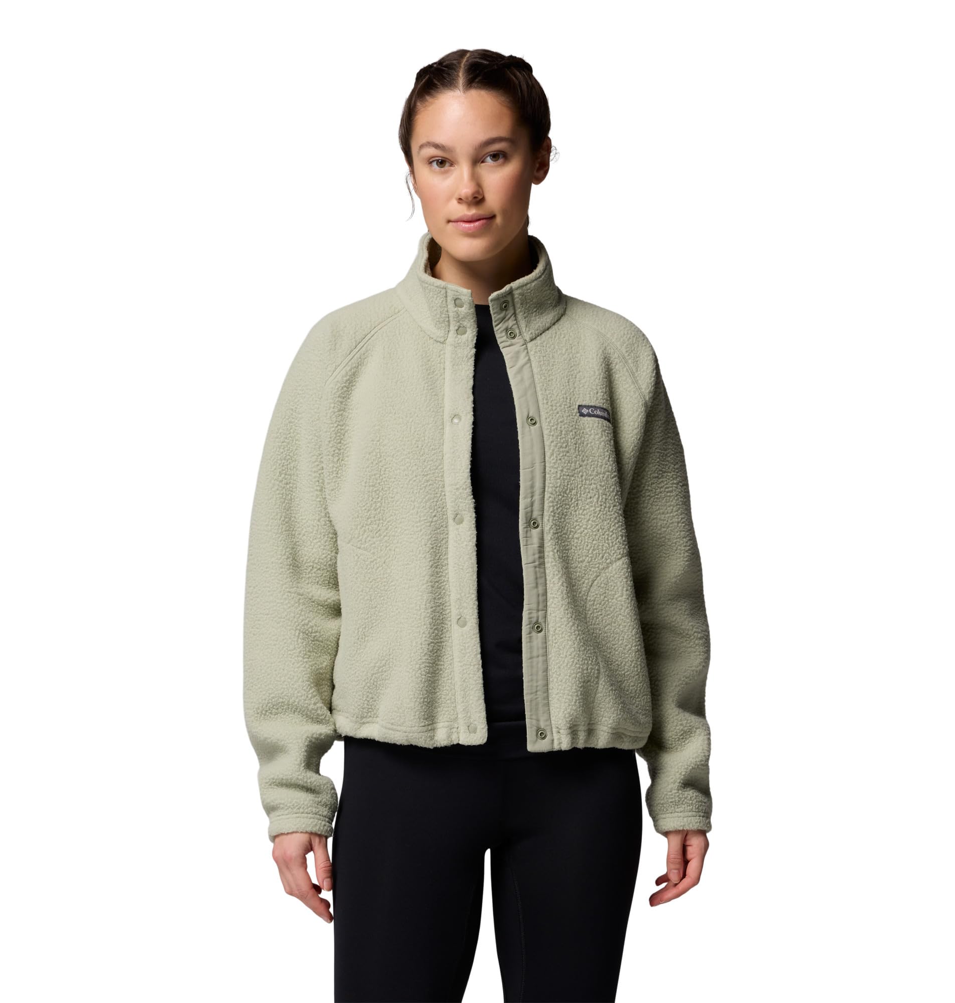 Columbia Damska kurtka polarowa Jasper Ridge Pebbled Full Snap, Safari, S