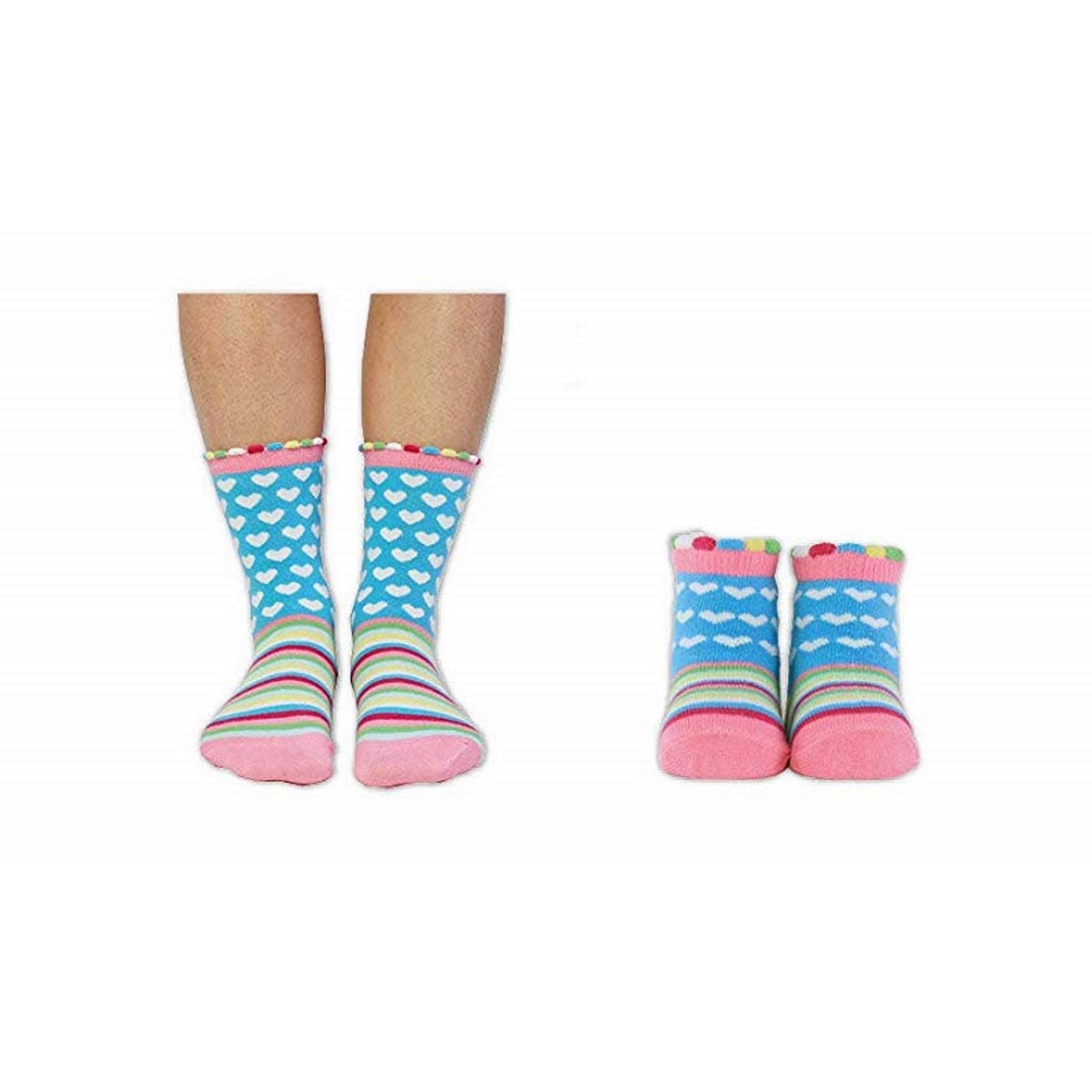 Cucamelon Unisex Multi Baby Mummy And Me Sock Gift, One Size